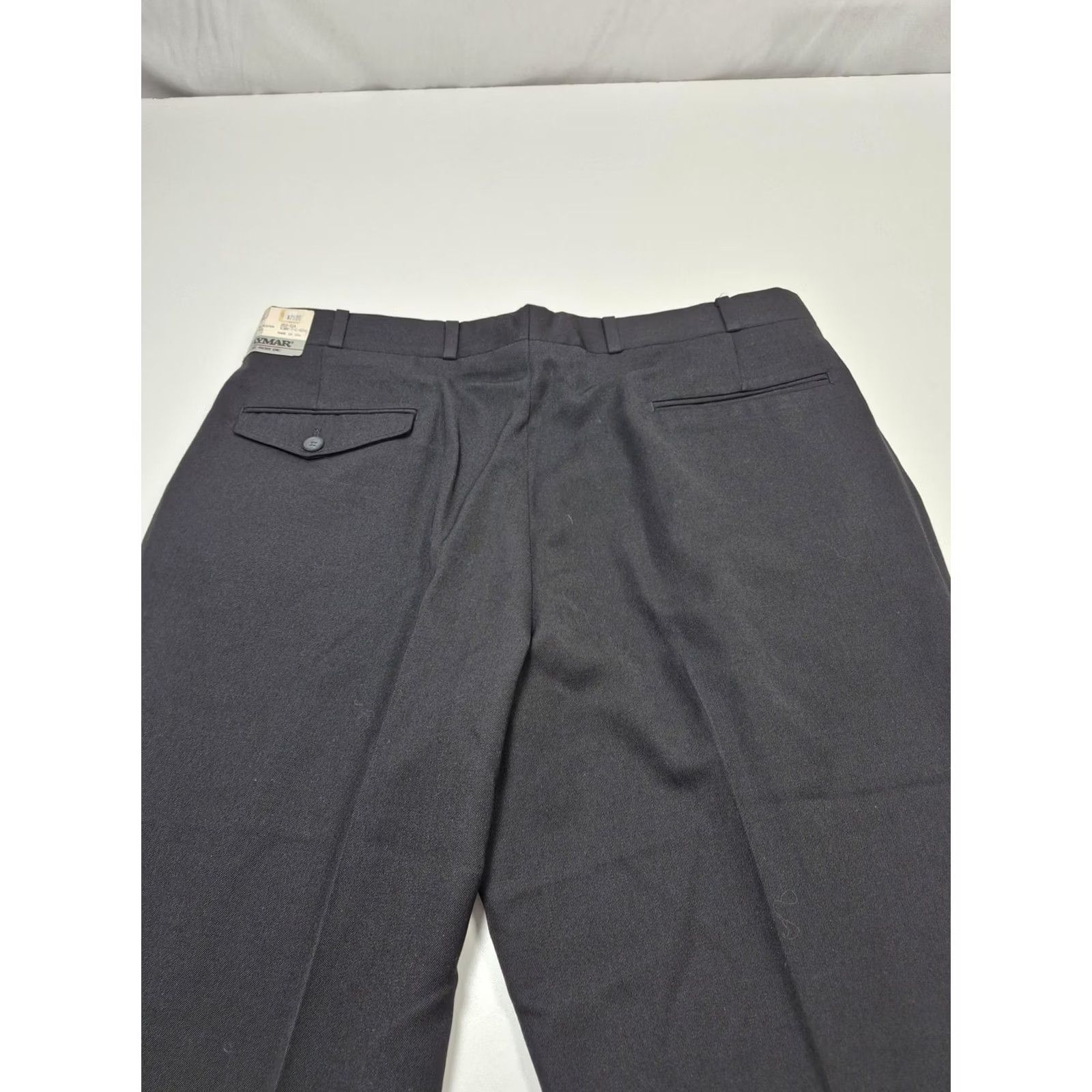 Vintage VINTAGE Jaymar Dress Pants Mens 38x36 Black Wool Blend Pleated Straight Unhemmed NWT Size US 38 / EU 54 - 6 Thumbnail