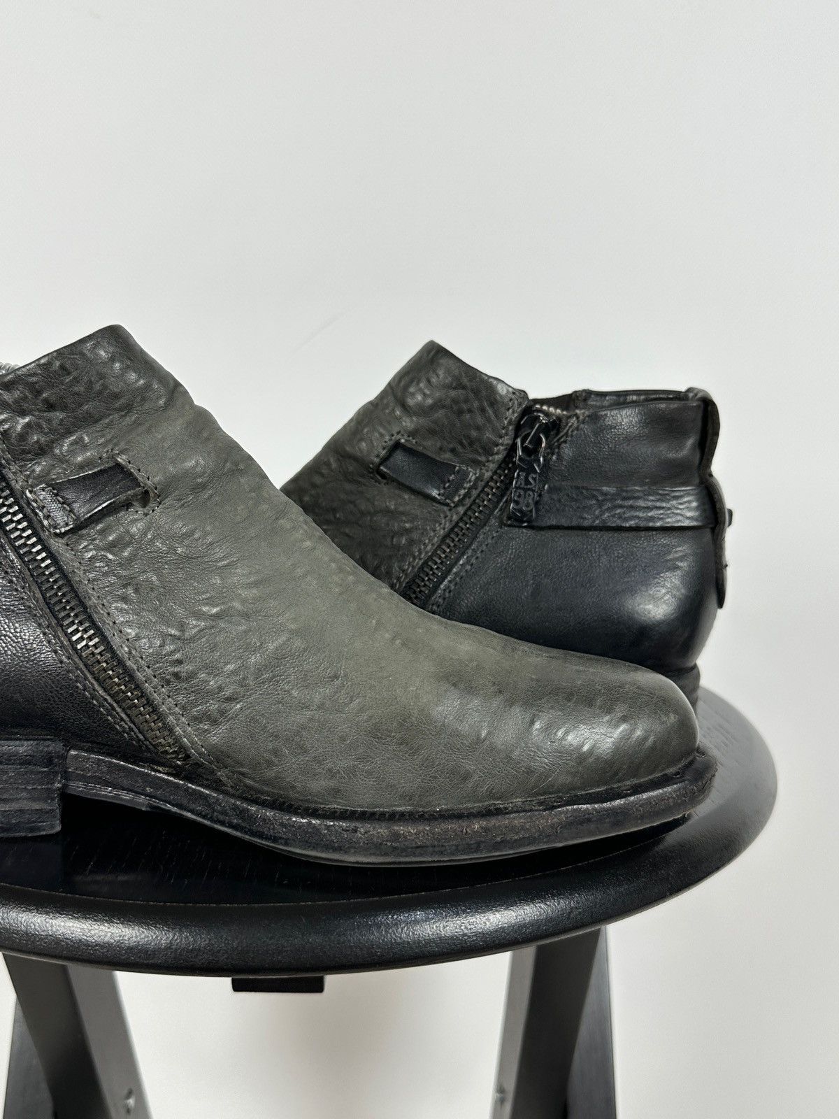 A.S.98 A.S.98. Airstep Leather Biker Ankle Boots Size US 8 / IT 38 - 17 Thumbnail