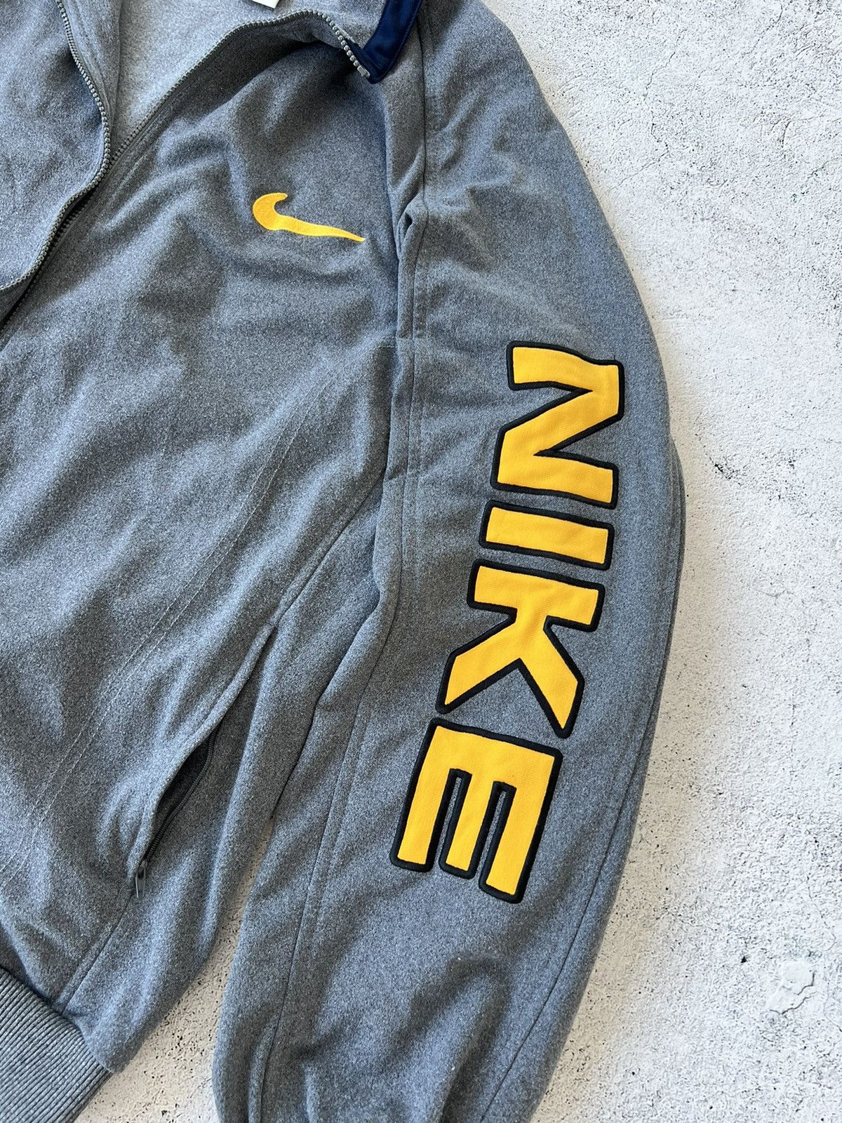 Nike × Vintage 🩸RARE🩸Nike Vintage Zip Sweatshirt Big Logo 90s Size US XXL / EU 58 / 5 - 5 Thumbnail
