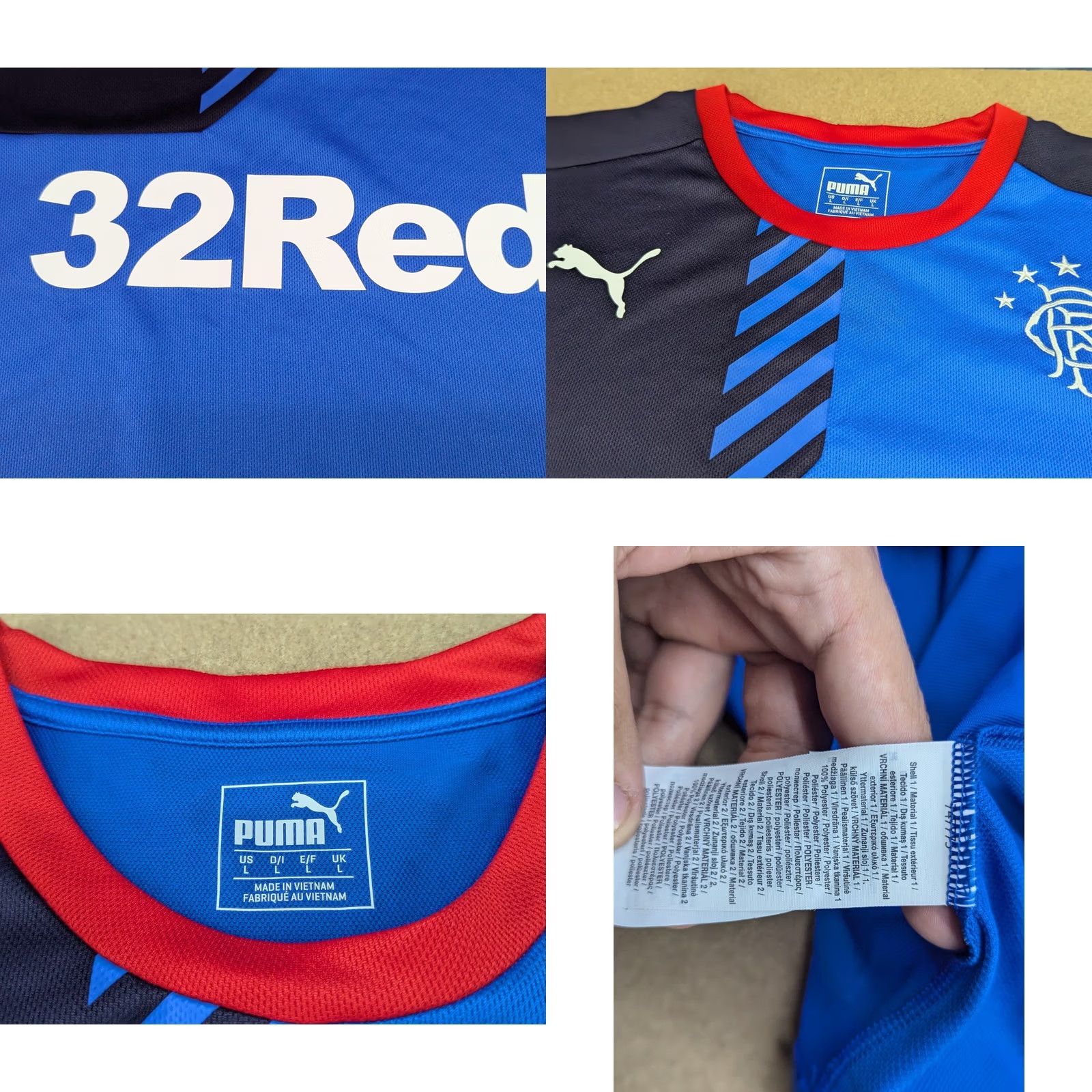 Puma Puma Glasgow Rangers 2015-2016 Training Jersey Mens Size L Football Blue Adult Size US L / EU 52-54 / 3 - 8 Thumbnail