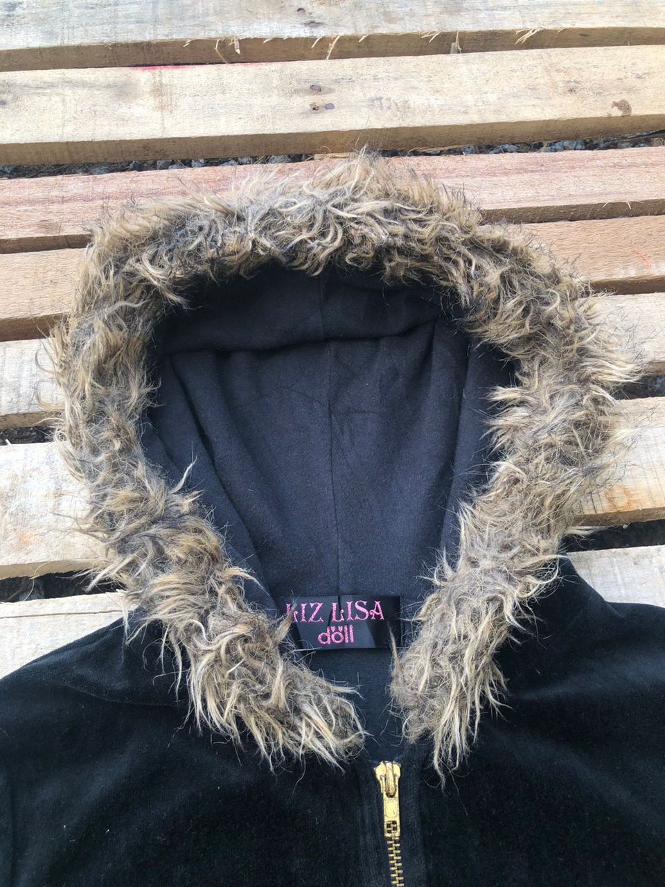 LIZ LISA Liz Lisa Doll Velvet Zipper Hoodie Fur Size S / US 4 / IT 40 - 6 Thumbnail