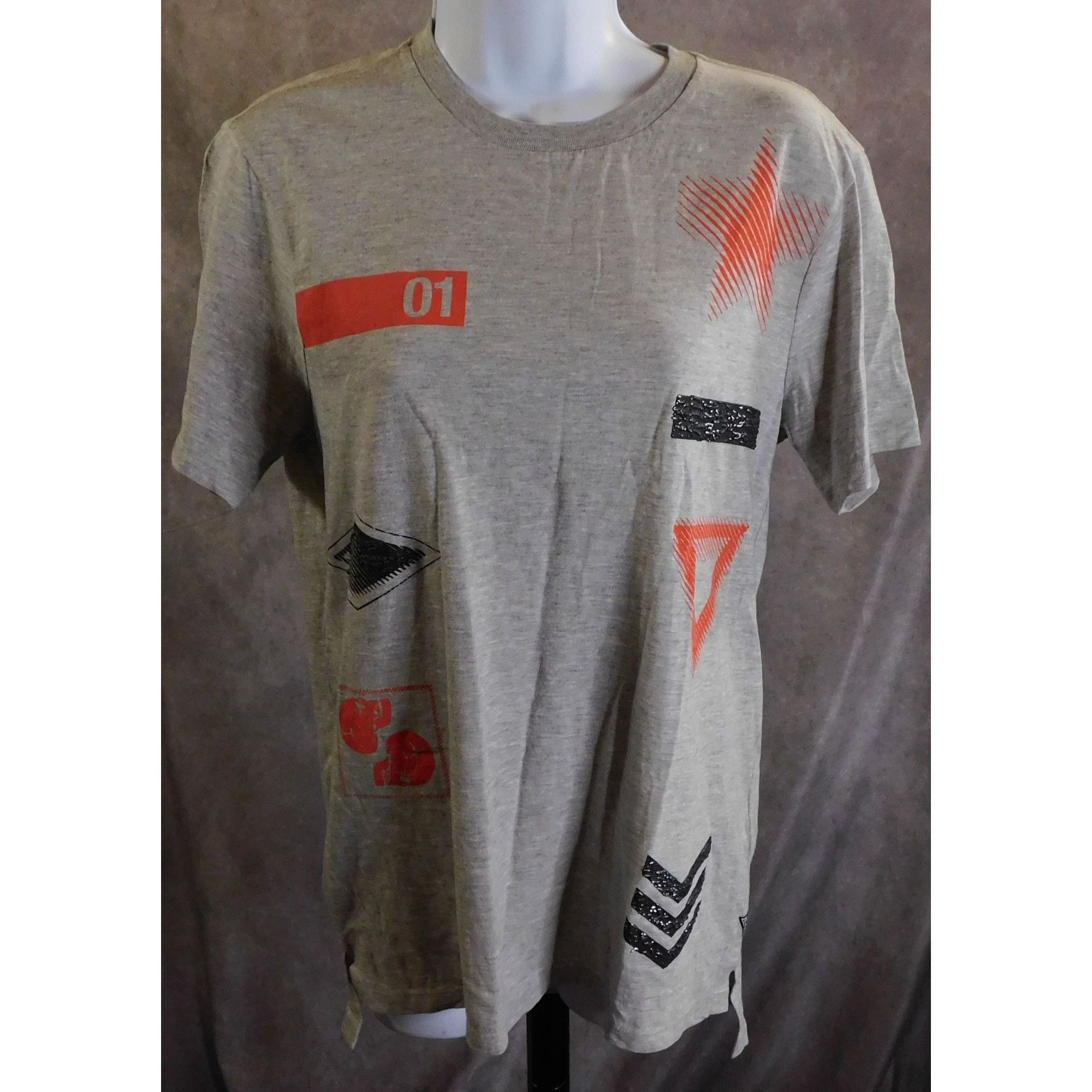 Guess Guess Military Emblem Grey Crew Tee NWT Size US S / EU 44-46 / 1 - 1 Thumbnail