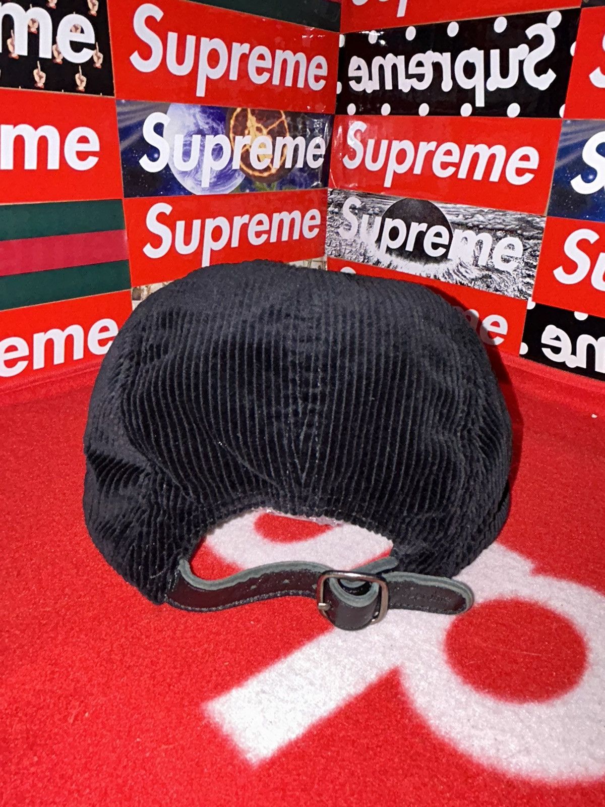 Supreme Supreme Corduroy Camp Cap Black FW16 NEW Size ONE SIZE - 3 Thumbnail