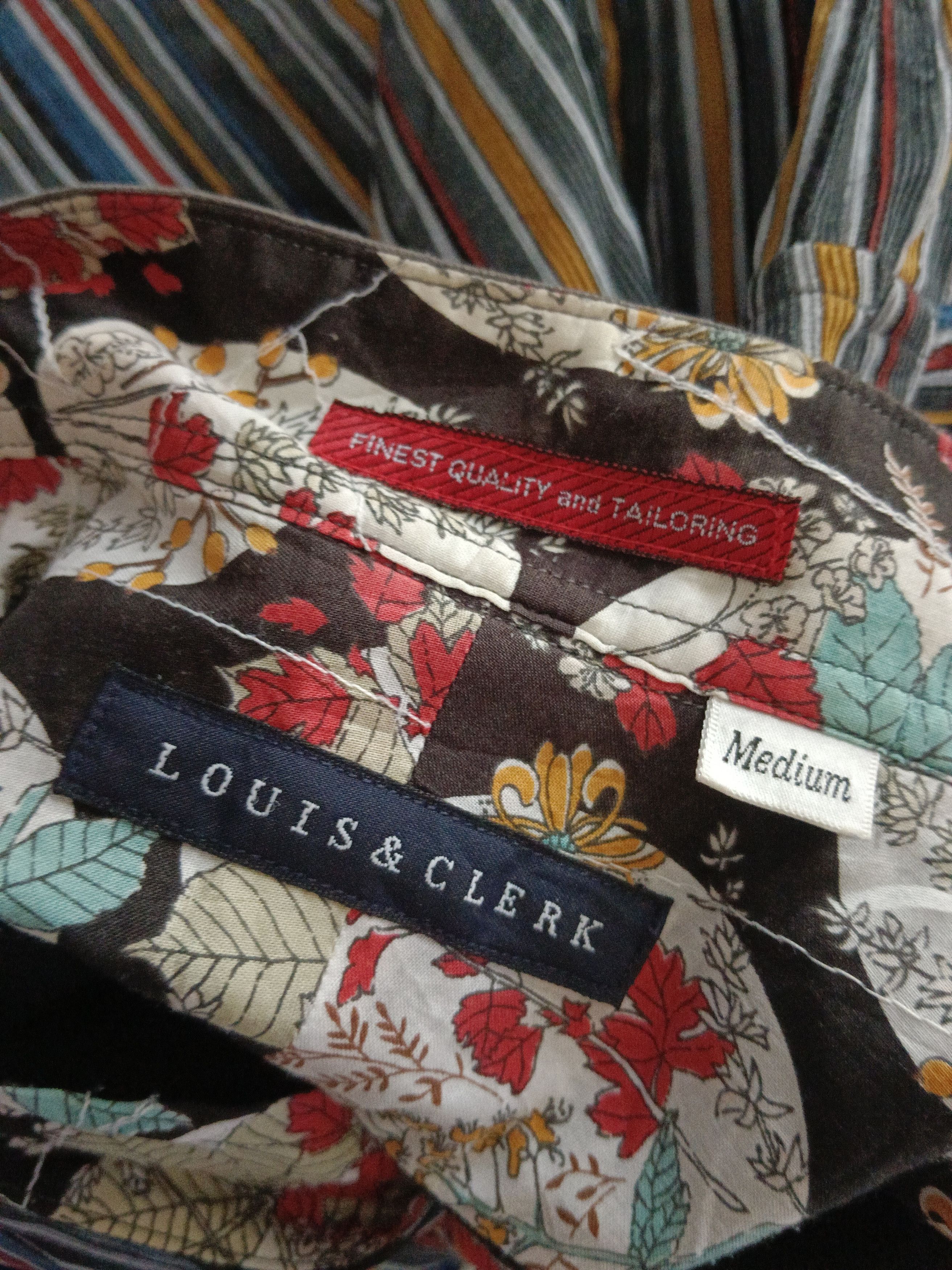 Japanese Brand LOUIS & CLERK Striped Shirt Long Sleeve M Made in Japan Size US M / EU 48-50 / 2 - 3 Thumbnail