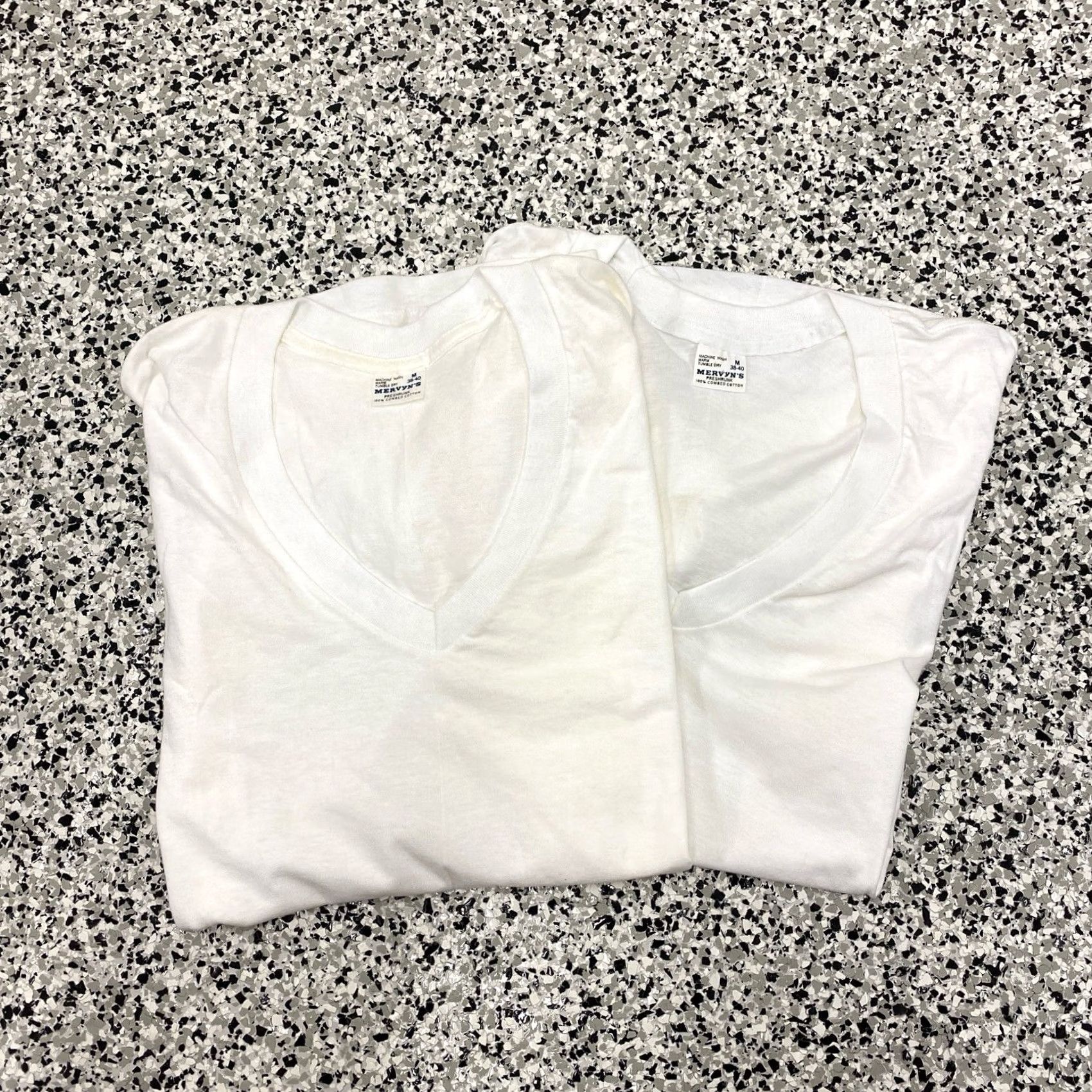 Vintage VINTAGE TownCraft T-Shirt V-Neck White Medium Lot of 2 Mens 60s 70s Size US M / EU 48-50 / 2 - 2 Thumbnail