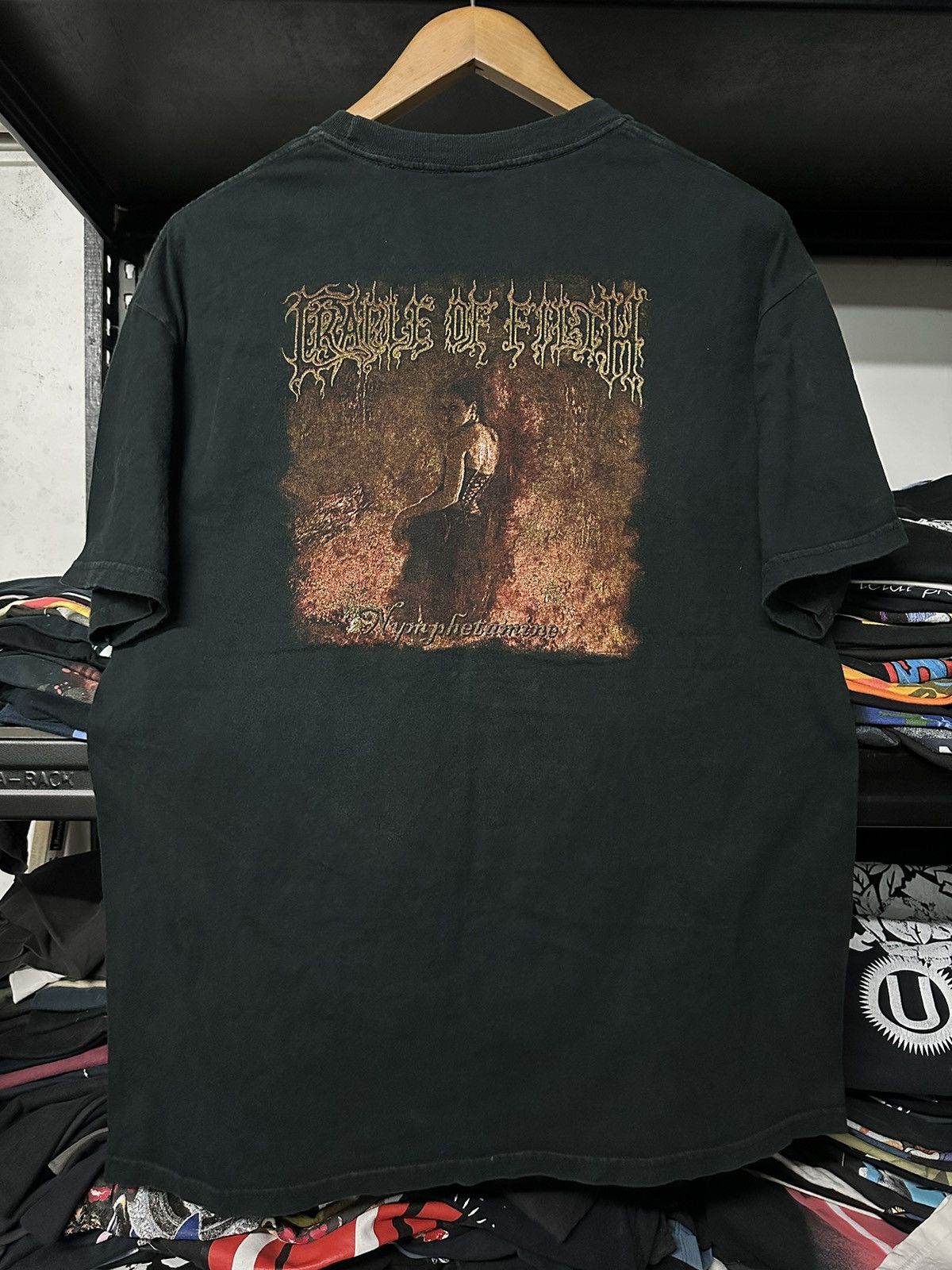 Band Tees Vintage Cradle Of Filth Nymphetamine Embroidery Faded Tee Size US L / EU 52-54 / 3 - 1 Thumbnail