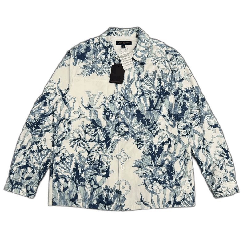 Louis Vuitton Louis Vuitton Coral Print Button-Up Shirt Size US XXL / EU 58 / 5 - 1 Thumbnail