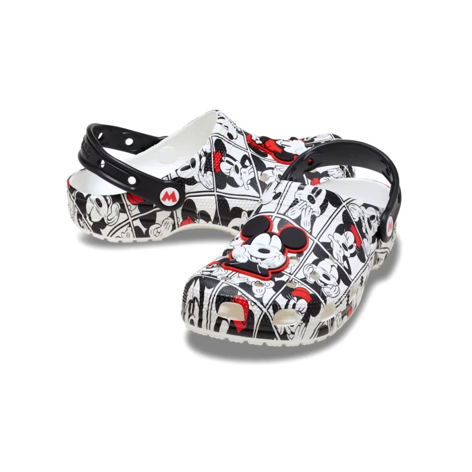 Crocs Crocs Sandal Womens 8 Mickey Minnie Classic Clog White Rubber Ultra Comfort Walking Sandals Size US 8 / IT 38 - 2 Thumbnail
