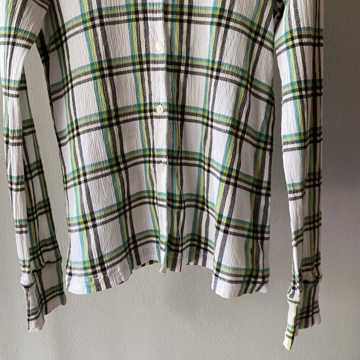 Tsumori Chisato Tsumori Chisato Plaid Long Sleeve Button-Up Shirt Size XS / US 0-2 / IT 36-38 - 9 Thumbnail