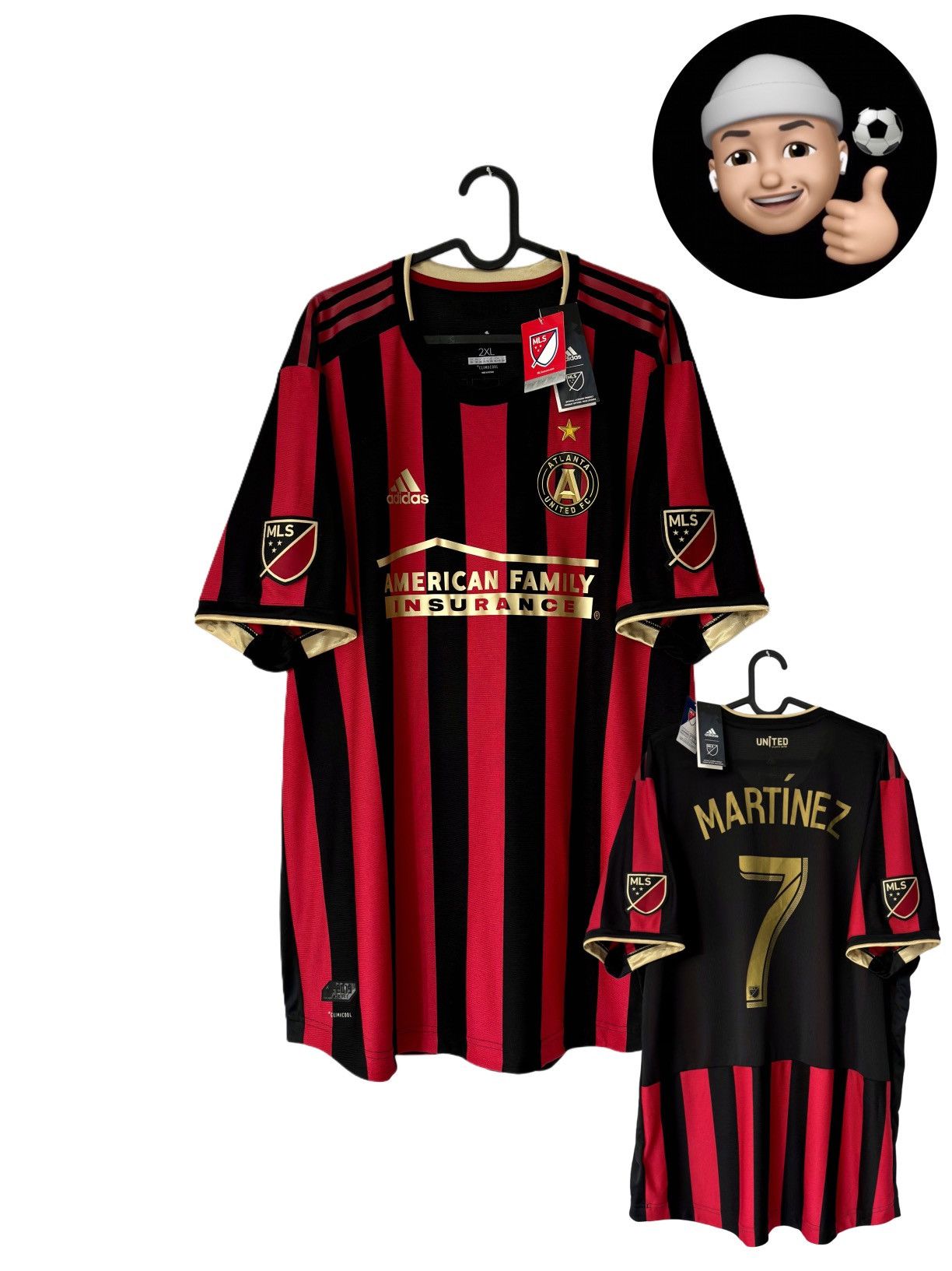 Adidas NEW 2019 2020 Atlanta United Martinez Adidas Soccer Jersey Size US XXL / EU 58 / 5 - 1 Thumbnail
