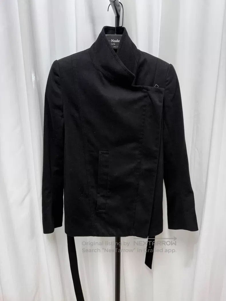 Ann Demeulemeester Ann Demeulemeester Cashmere Blend Slanted Zipper Jacket Size XXS / US 00 / IT 34 - 3 Thumbnail