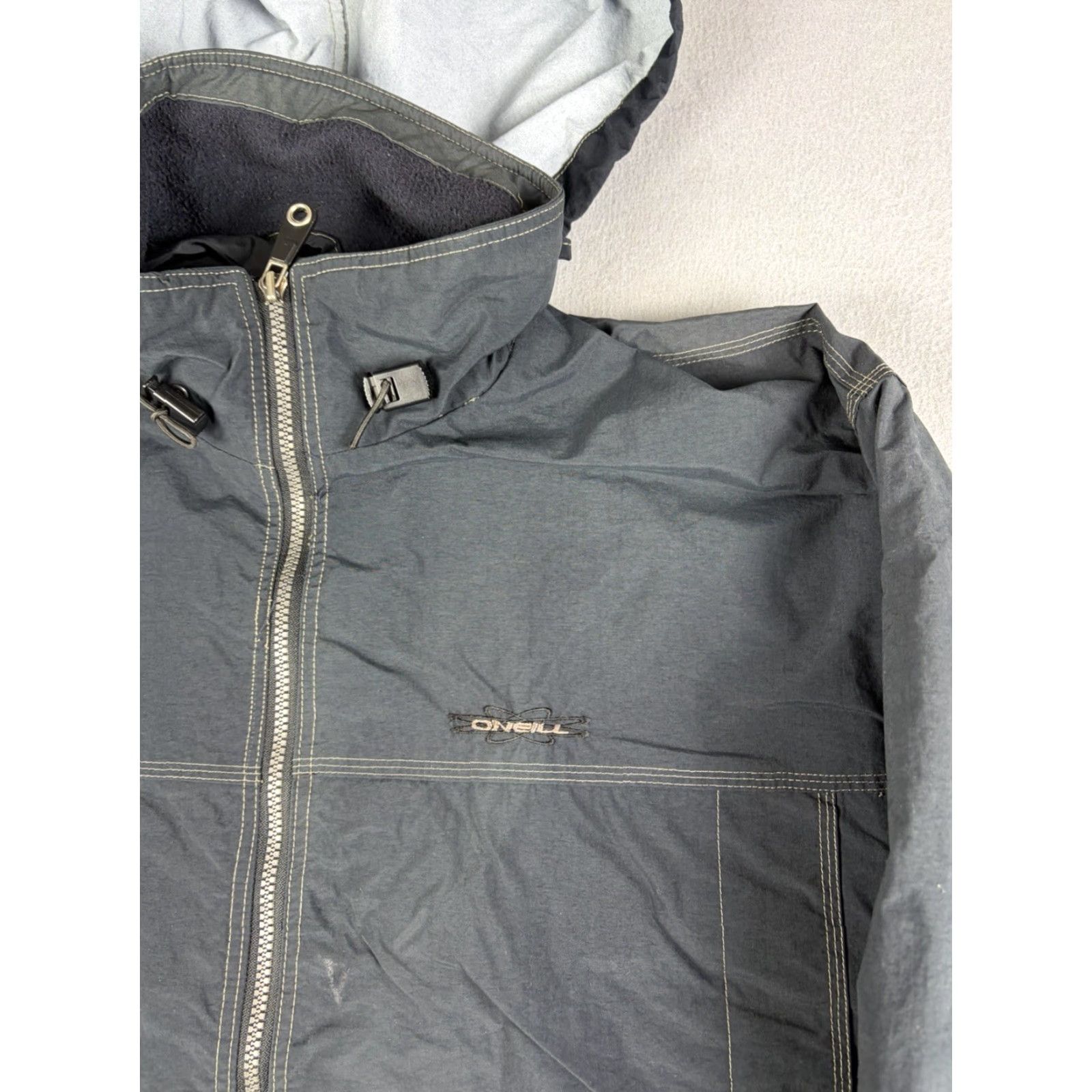 O'Neill VINTAGE O’Neill Jacket Men’s L Black Full Zip 90s Skiing Nylon Zip Embroidered Logo Men Size US L / EU 52-54 / 3 - 2 Thumbnail