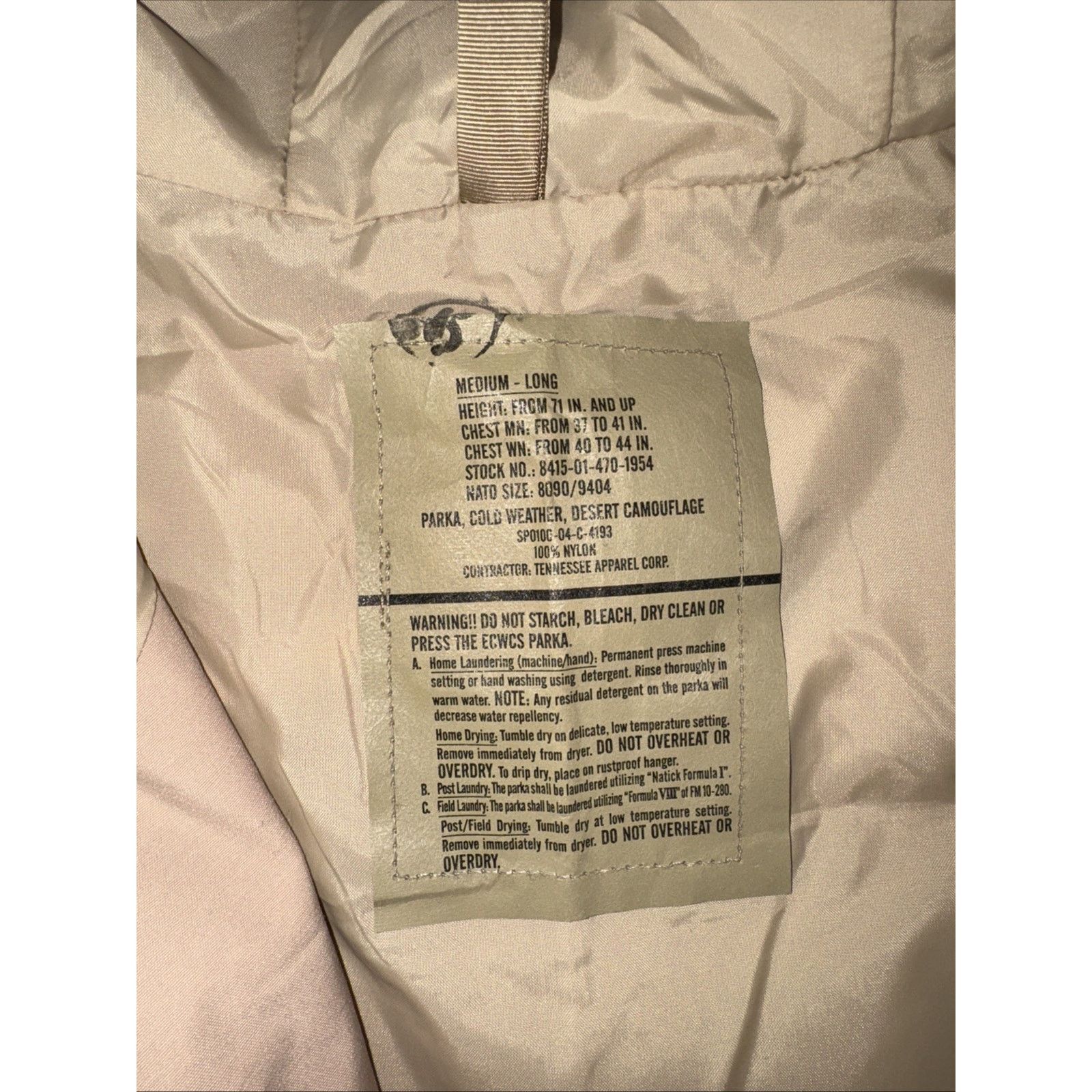 Vintage US Military Desert Camo Parka Jacket M Regular Combat Coat Size US M / EU 48-50 / 2 - 2 Thumbnail