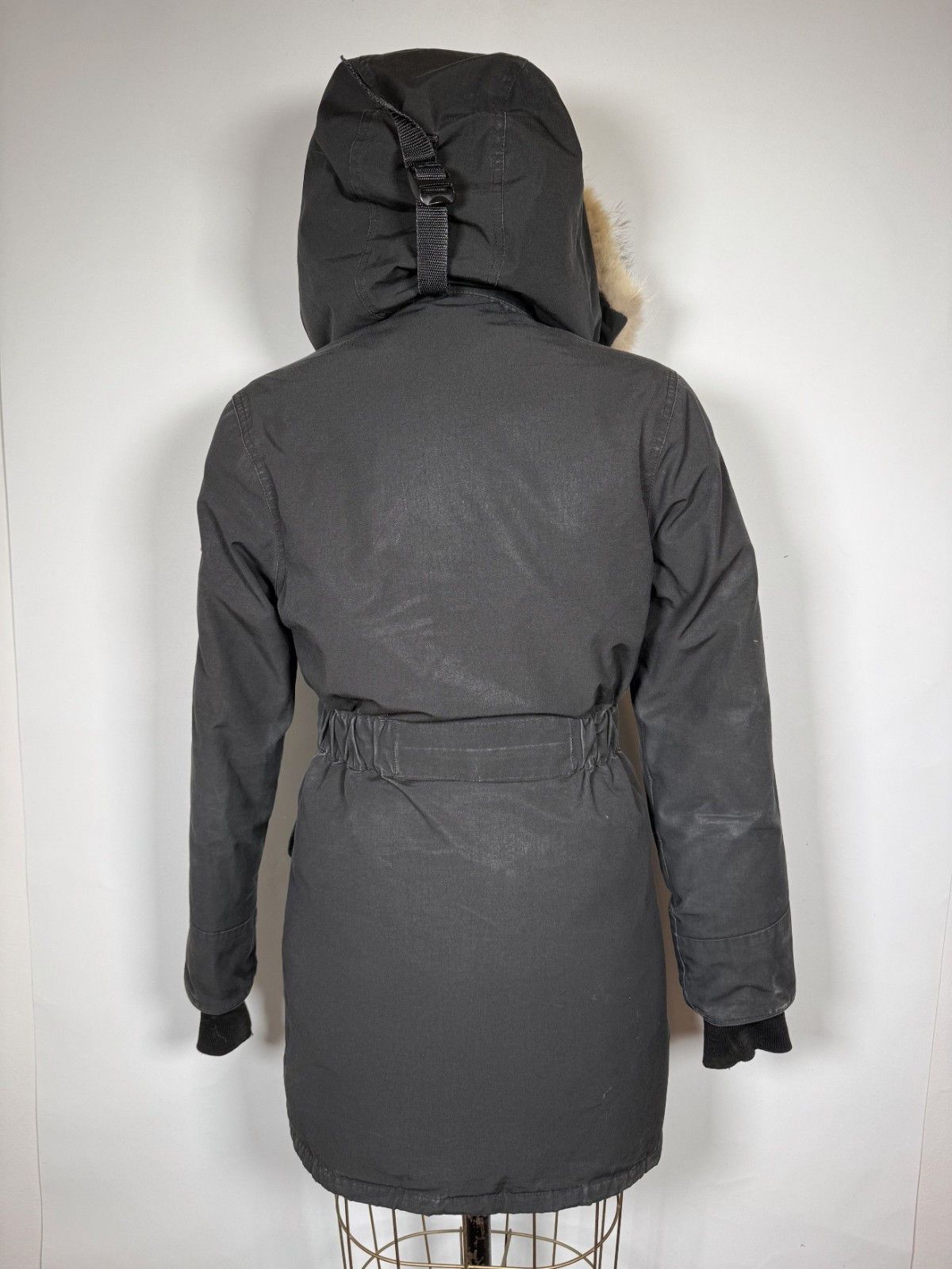 Canada Goose Black Fur Hood Trillium Parka
