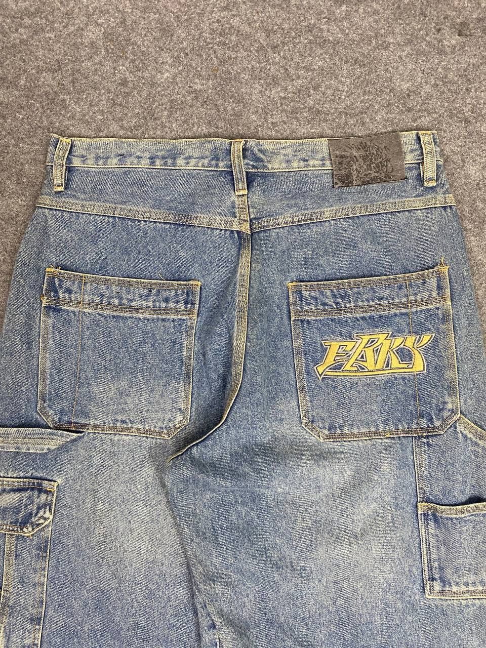 Japanese Brand freaky soul manager baggy denim embroided design Size US 36 / EU 52 - 3 Thumbnail