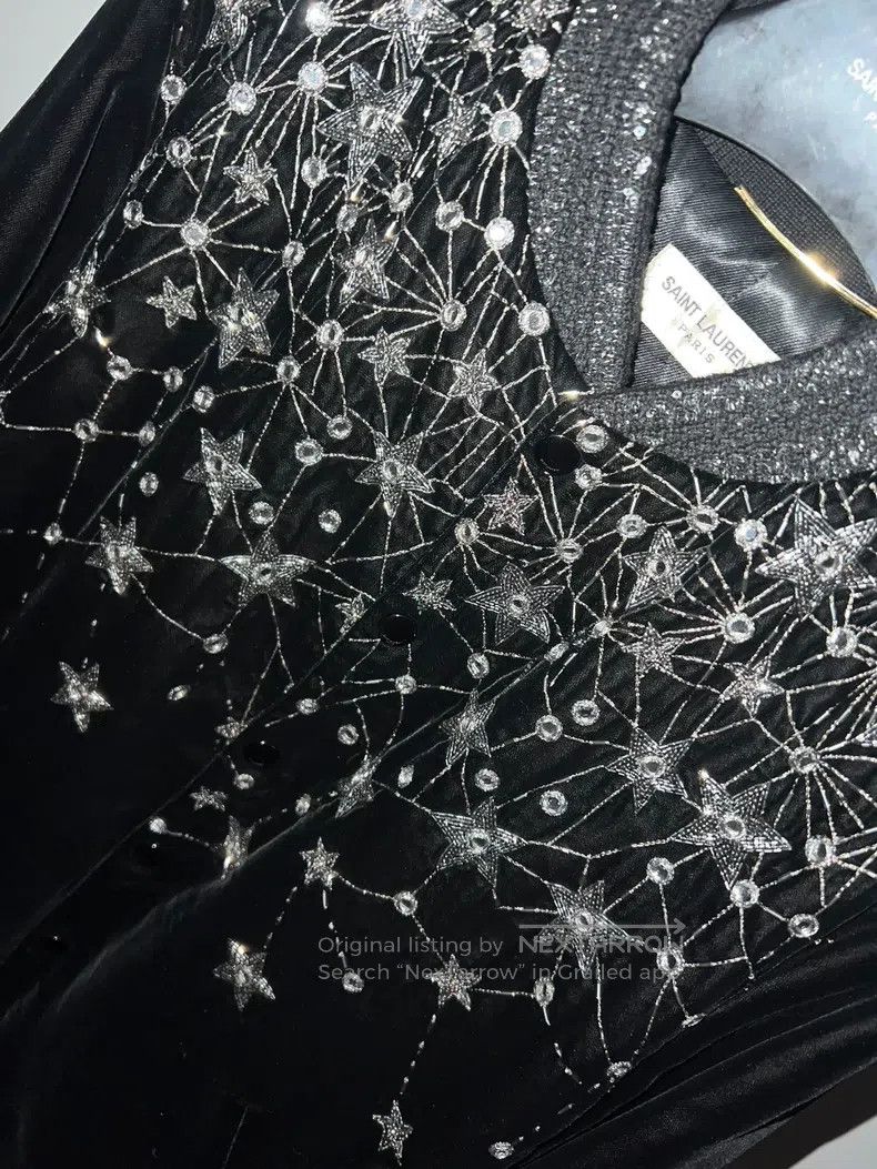 Saint Laurent Paris Saint Laurent Paris Studded Jacket with Full of Stars Size XS / US 0-2 / IT 36-38 - 4 Thumbnail