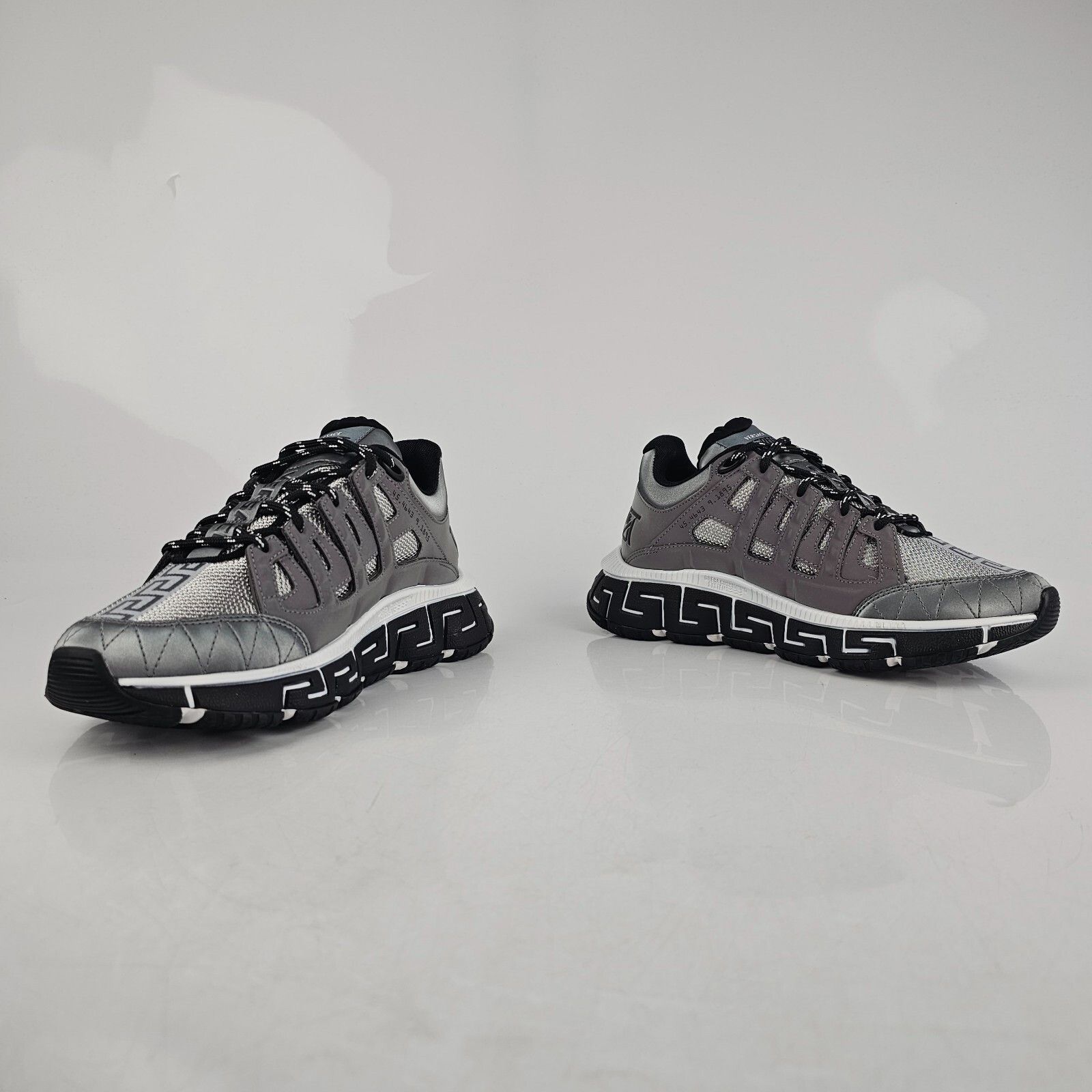 VERSACE Trigreca Men's Gray Sneakers New Size 39 US 6