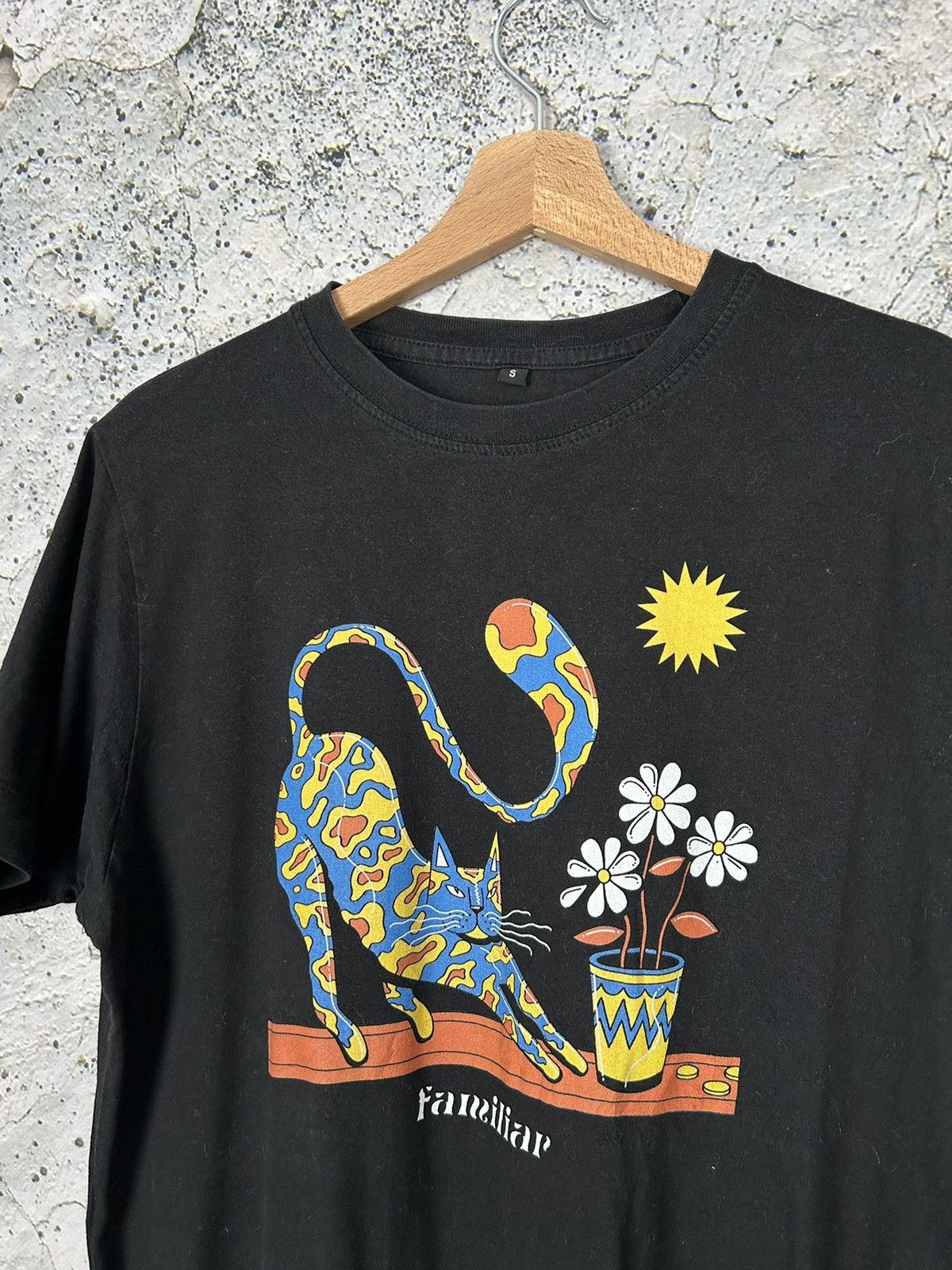 Vintage Vintage Familiar Cat Graphic Tee Animal Y2K Hype Size US S / EU 44-46 / 1 - 3 Thumbnail