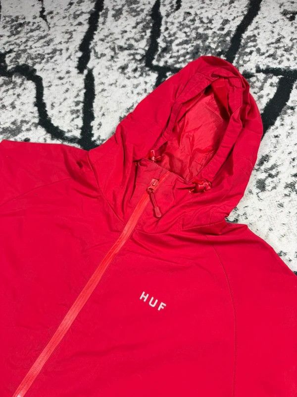Huf Huf red windbreaker jacket with silver logo L Size US L / EU 52-54 / 3 - 5 Thumbnail