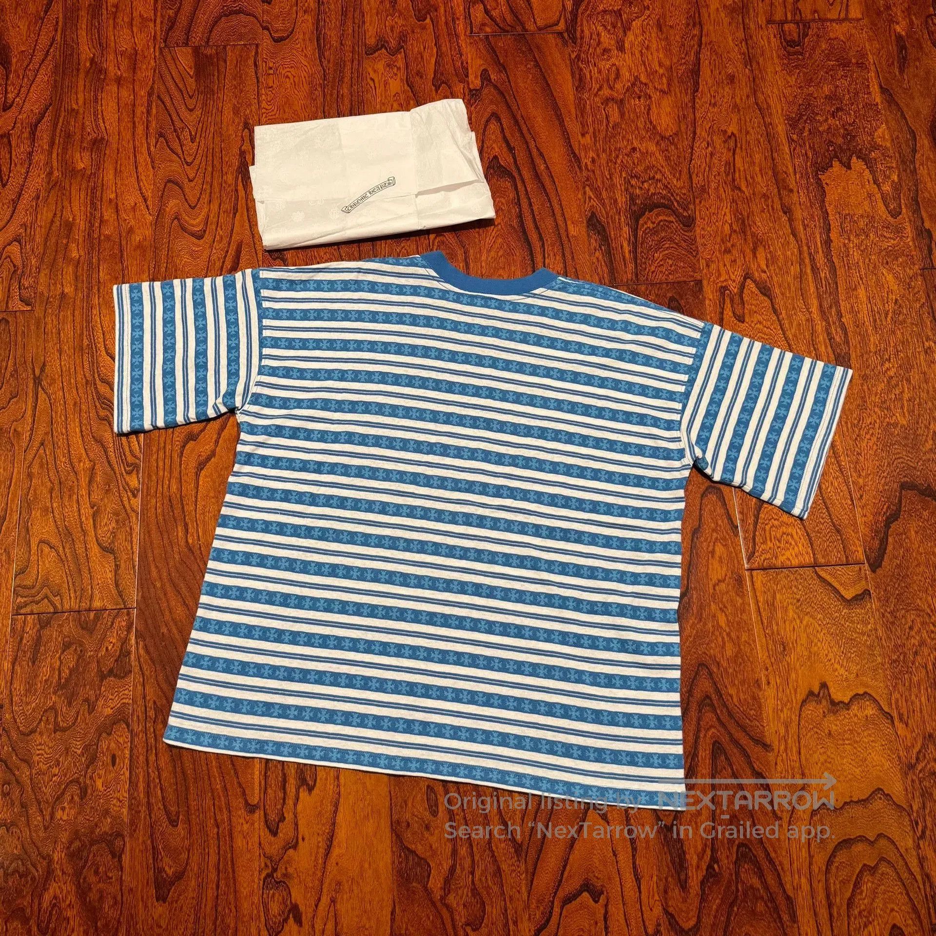Chrome Hearts chrome hearts blue striped short sleeve t. Size US M / EU 48-50 / 2 - 4 Thumbnail