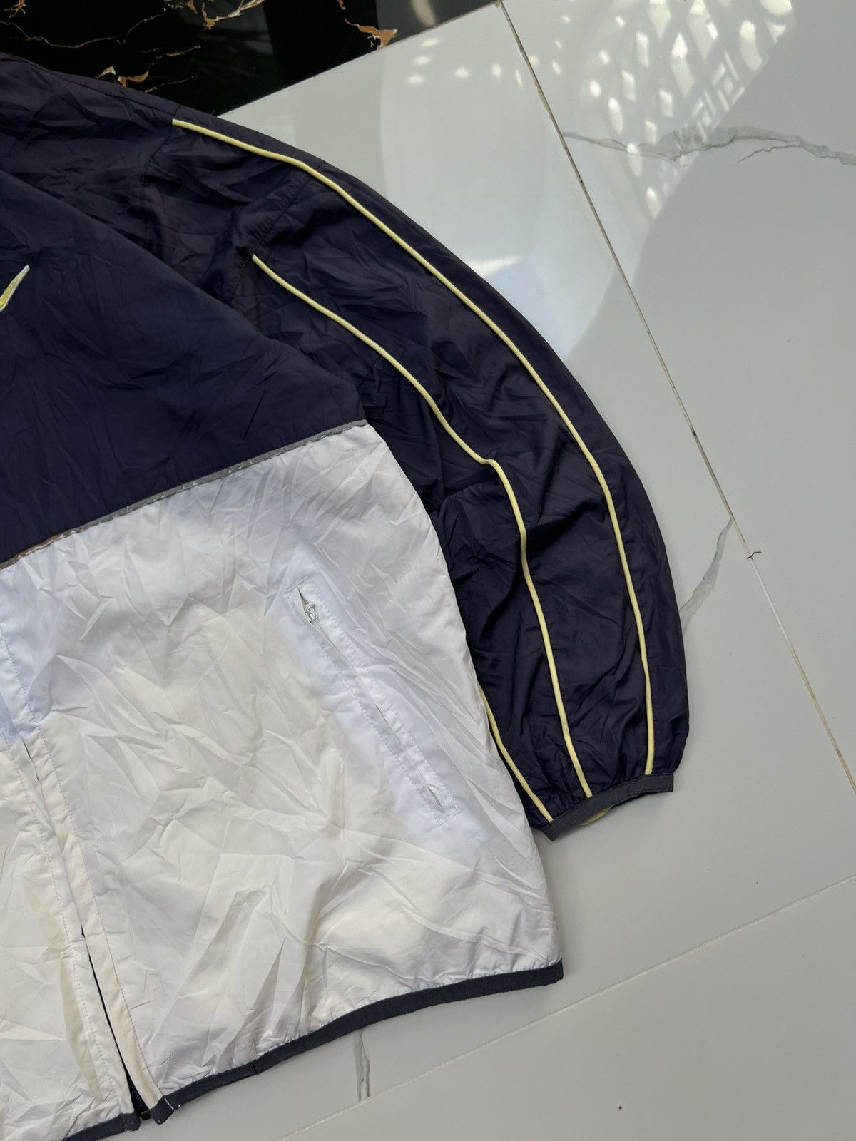 Nike × Vintage 90’s NIKE SWOOSH LOGO RETRO RARE Y2K TRACK JACKET Size US M / EU 48-50 / 2 - 2 Thumbnail