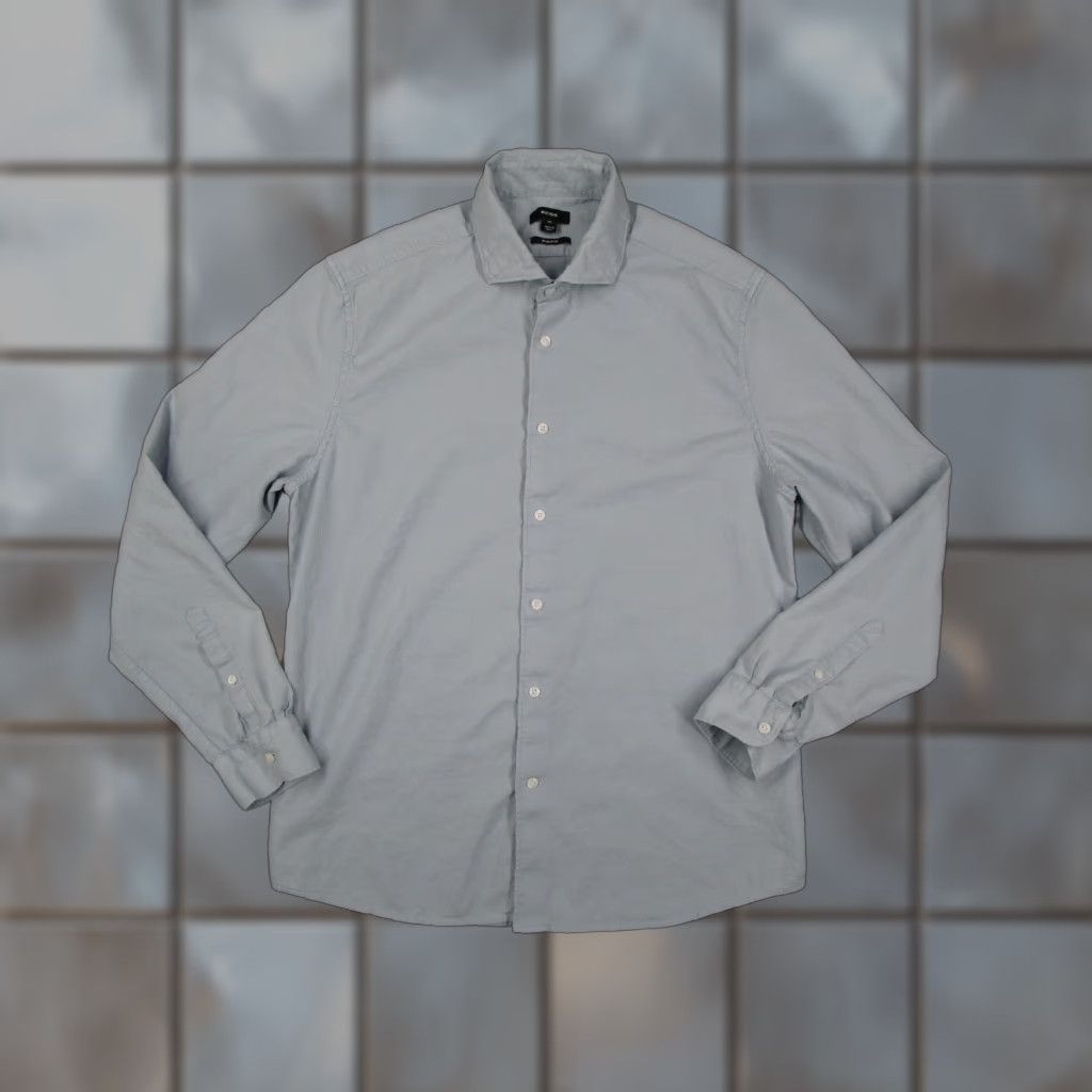 Reiss Reiss Shirt Mens Extra Large Blue Regular Fit Button Up Long Sleeve Casual Work Size US XL / EU 56 / 4 - 1 Thumbnail