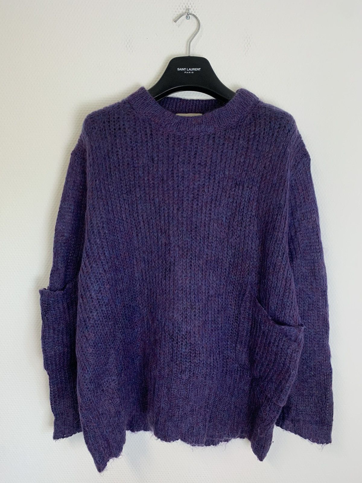 image of Acne Studios Fw2012 Purpld Mohair Knit in Purple, Men's (Size Small)