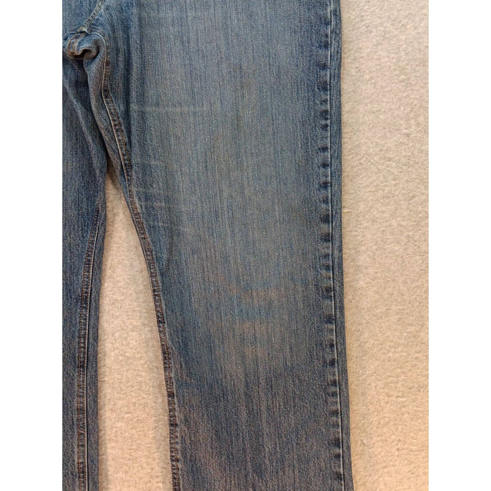 Denime Cinch Men's Jeans 38x36 Blue Denim White Label Straight Medium Wash Western Size US 38 / EU 54 - 6 Thumbnail
