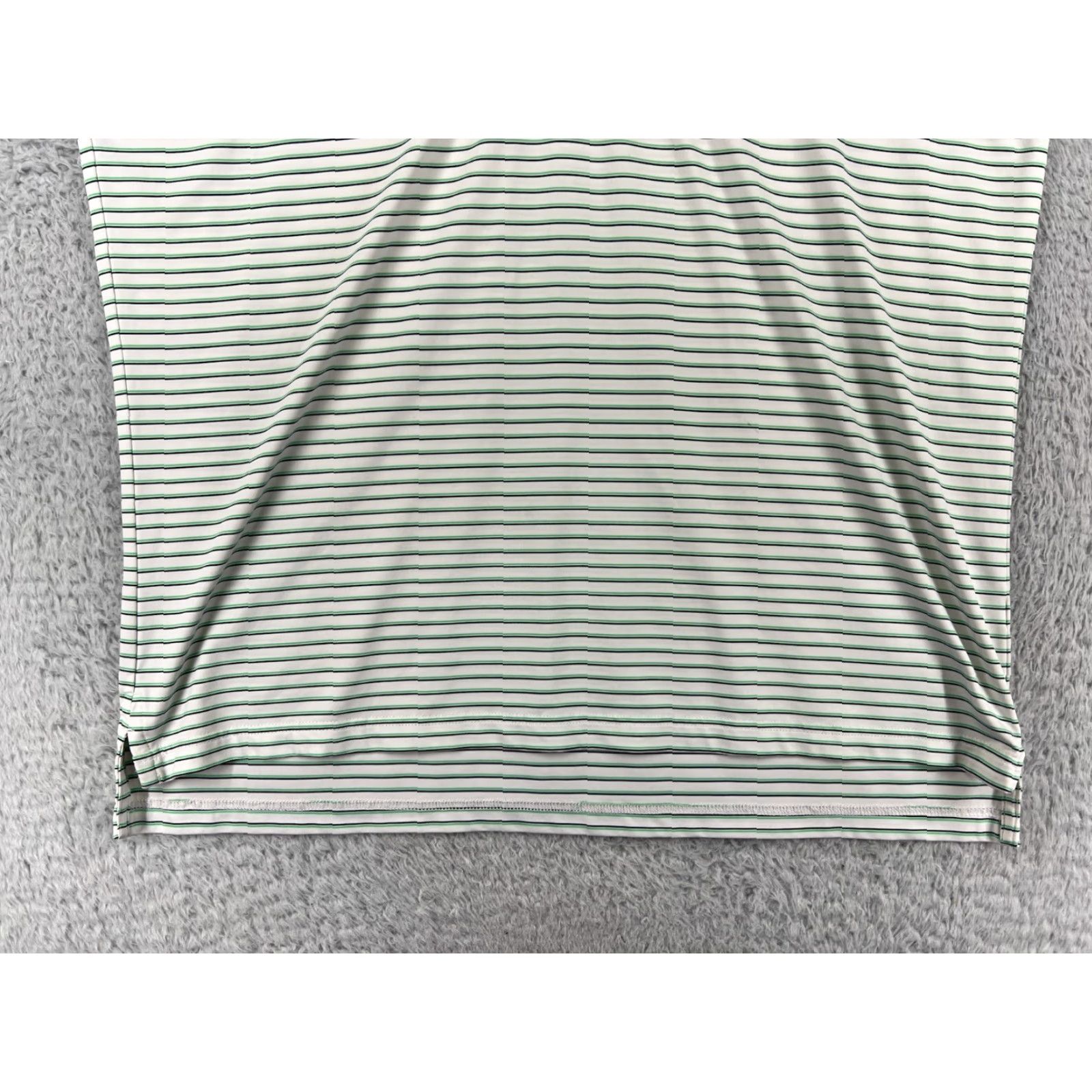 Vintage F&G Tech Polo Shirt Mens XL Green White Stripe Polo Shirt Golf Polyester Polo Shirt Mens XL Green White Stripe Size US XL / EU 56 / 4 - 7 Thumbnail