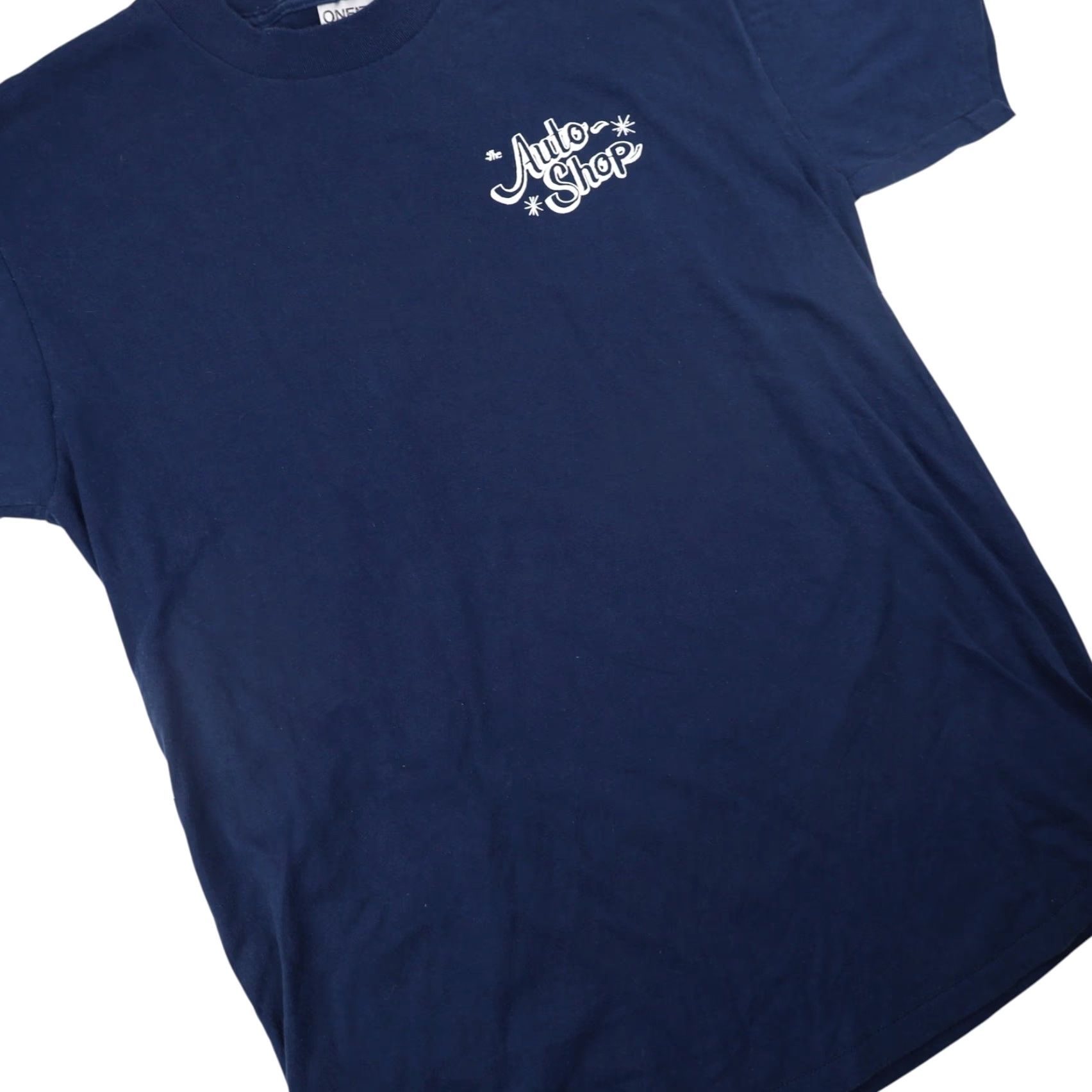 Vintage VINTAGE Auto Shop Mens Large Graphic T Shirt Blue Size US L / EU 52-54 / 3 - 3 Thumbnail