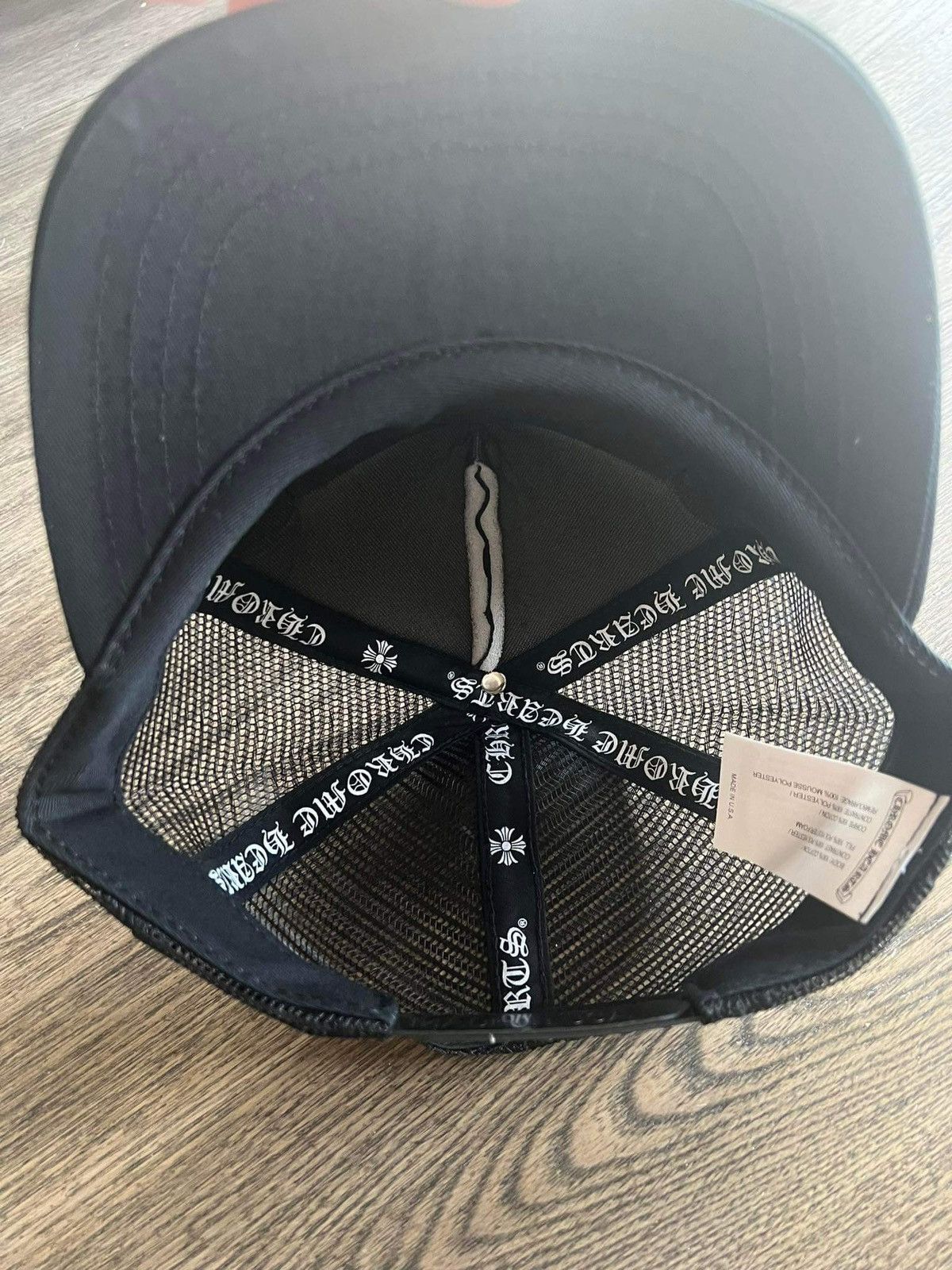 Chrome Hearts RARE Chrome Hearts Malibu Black Trucker Hat Size ONE SIZE - 7 Thumbnail