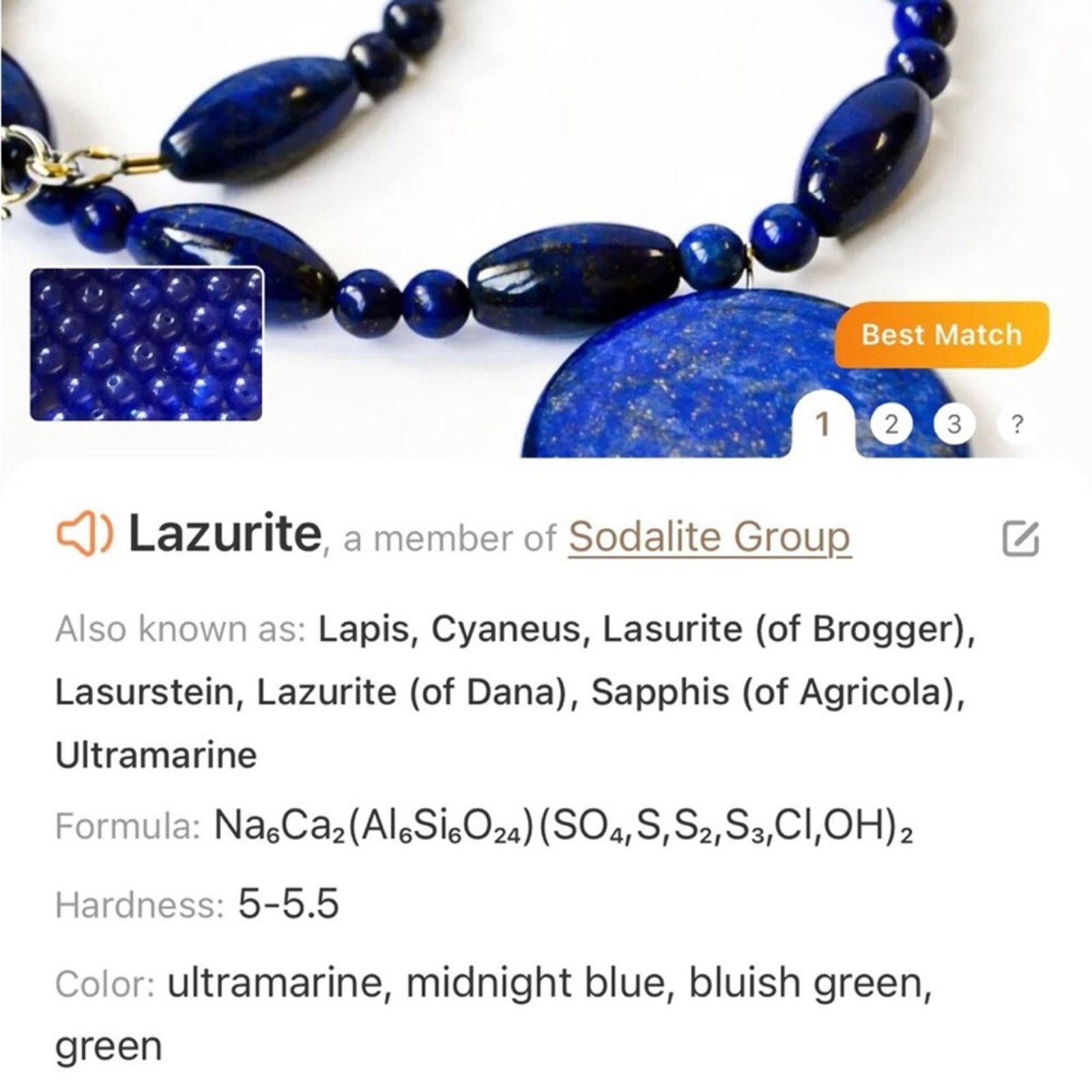 Handmade Handcrafted crackle glass howlite lazurite garnet necklac Size ONE SIZE - 11 Thumbnail