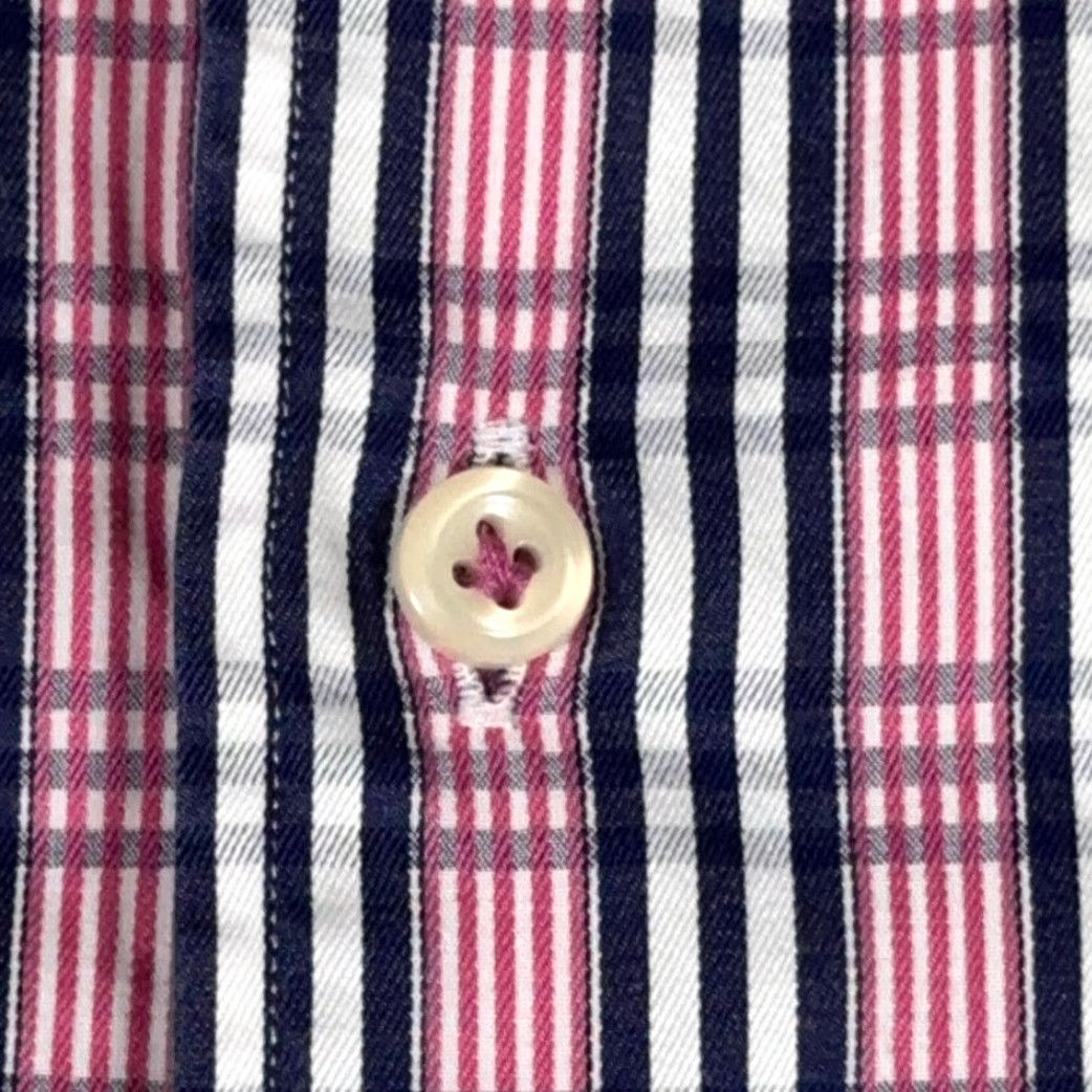 Peter Millar VINTAGE Peter Millar Shirt Adult 2XL XXL Pink Plaid Button-Up Designer Shirt Mens Pink Plaid Button-Down Long Sleeve Size US XXL / EU 58 / 5 - 5 Thumbnail