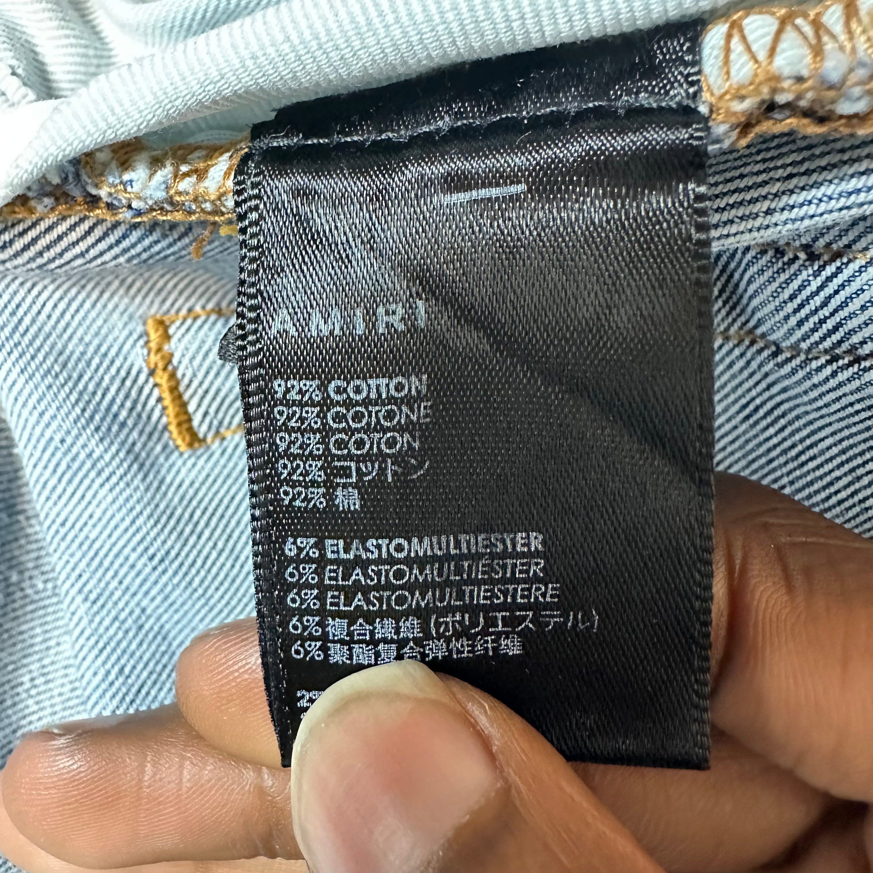 Amiri Amiri Plain Washed Blue Denim Jeans Sz 31 Size US 31 - 5 Thumbnail