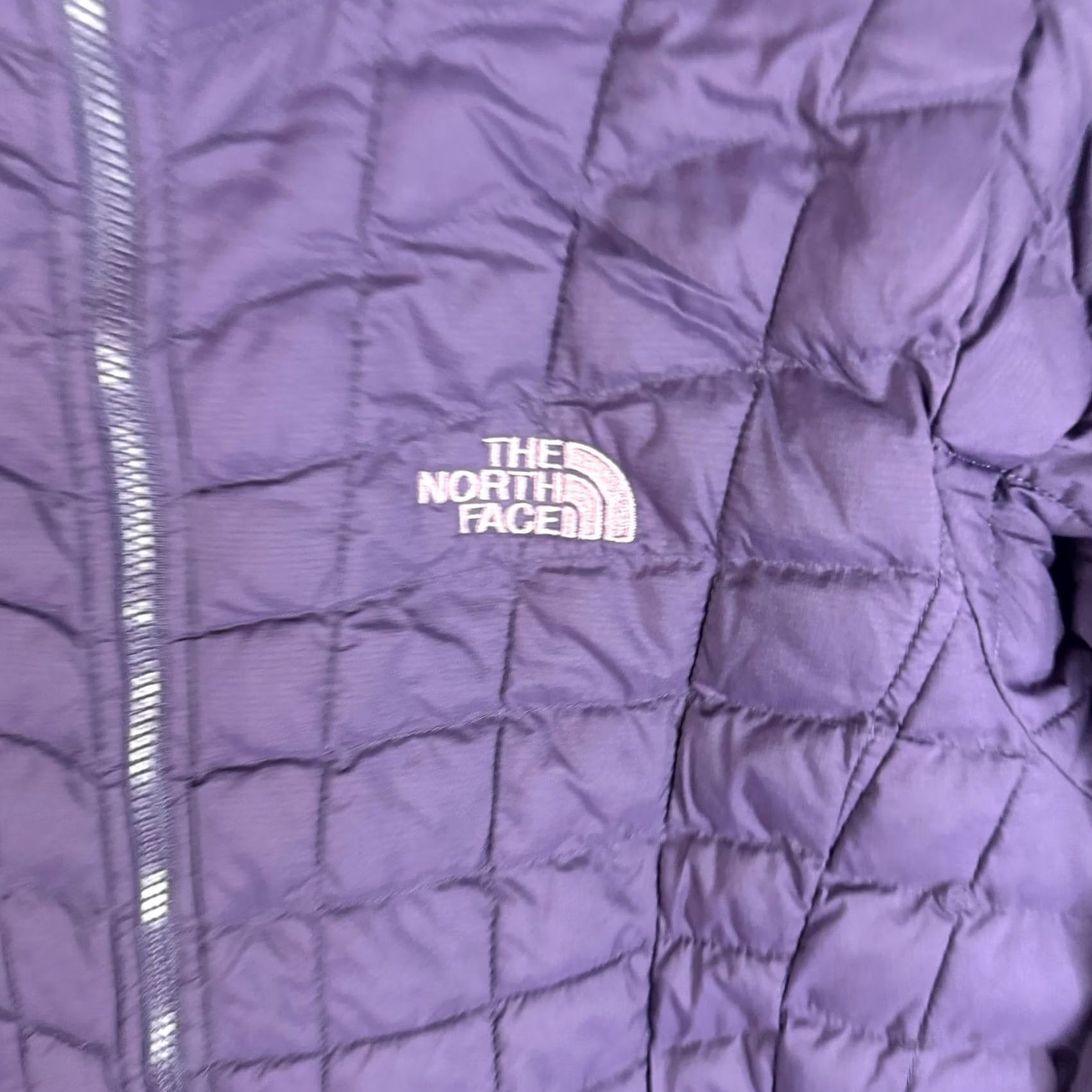 The North Face The North Face ThermoBall Jacket Womens S Purple Quilted Full Zip Insulated Size S / US 4 / IT 40 - 6 Thumbnail