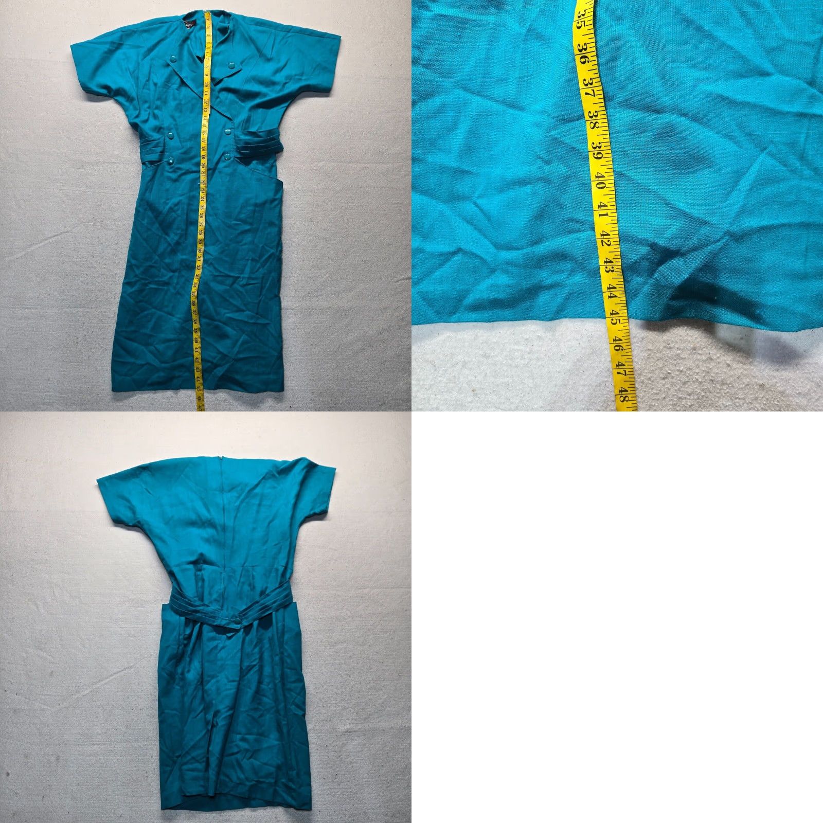 Vintage Vintage Damon Dress Solid Blue w Pockets Belt Adult Women's Size S Small Shirt Midi Blue Pockets Belted Damon Women S Size S / US 4 / IT 40 - 8 Thumbnail