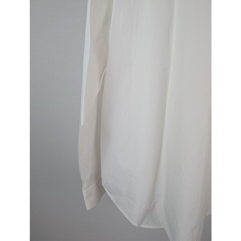 Gucci o1rshd1 Piece Dyed Popeline Over Boxy Shirt in Natural White Size US XL / EU 56 / 4 - 14 Thumbnail