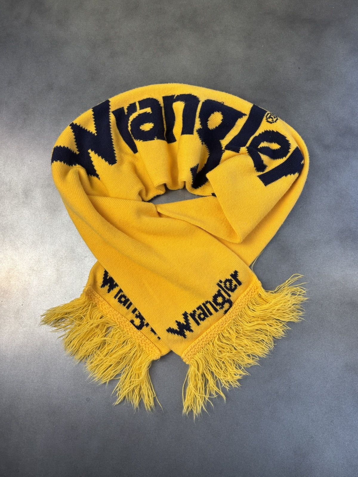 Vintage × Wrangler 1980s Wrangler Scarf 80s Vintage Wrangler Jeans Winter Rodeo Size ONE SIZE - 14 Thumbnail