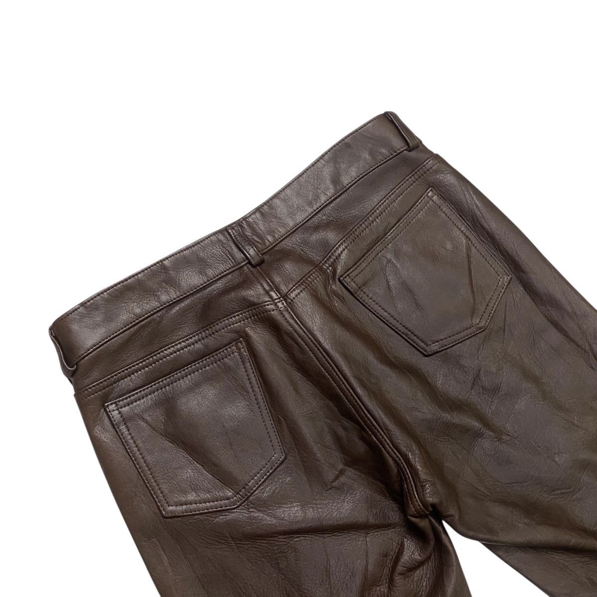 Leather Wai-two cowhide leather pant Size 30" / US 8 / IT 44 - 5 Thumbnail