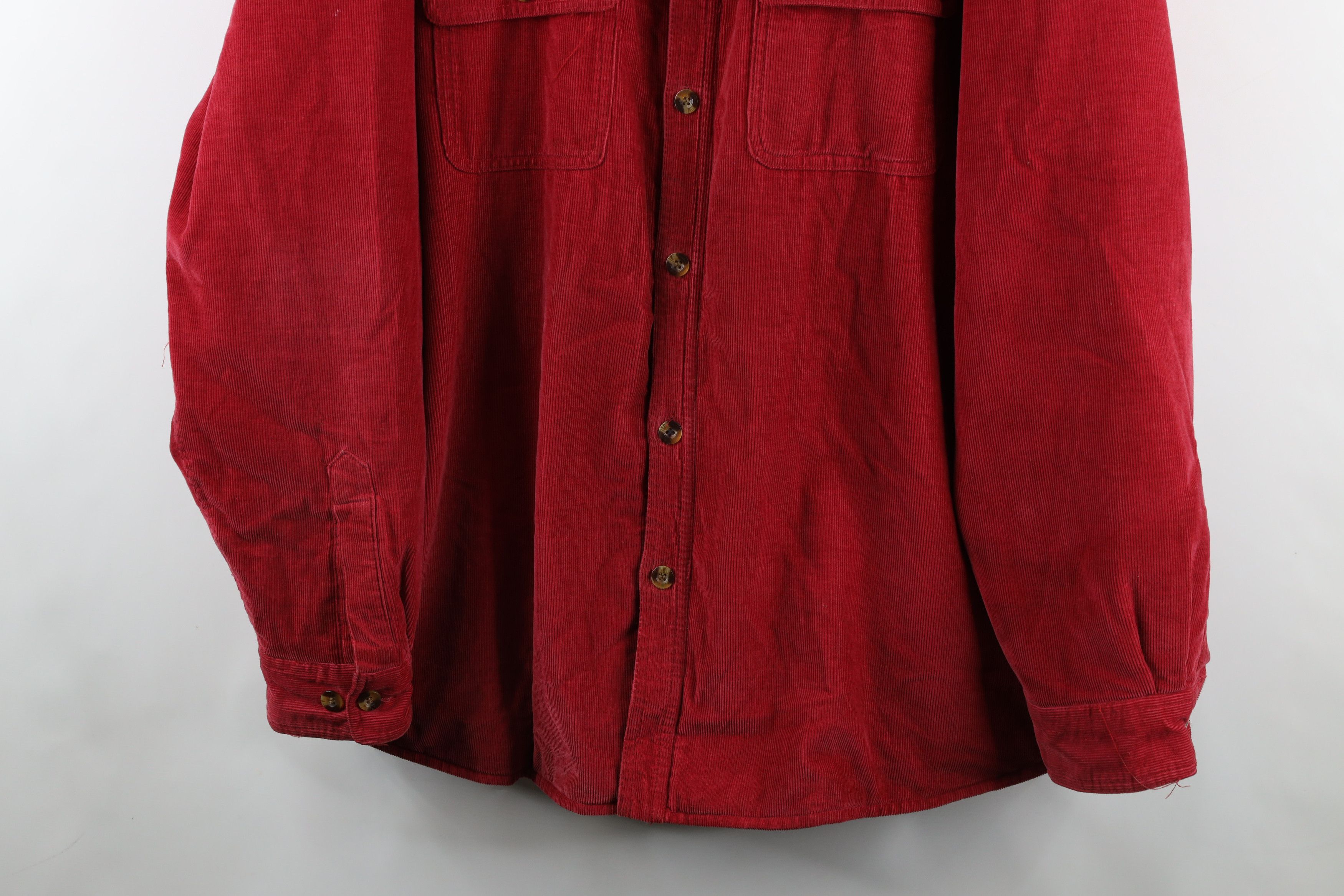 Vintage Vintage 90s Streetwear Lined Corduroy Shirt Jacket Jac Shirt Size US XL / EU 56 / 4 - 3 Thumbnail