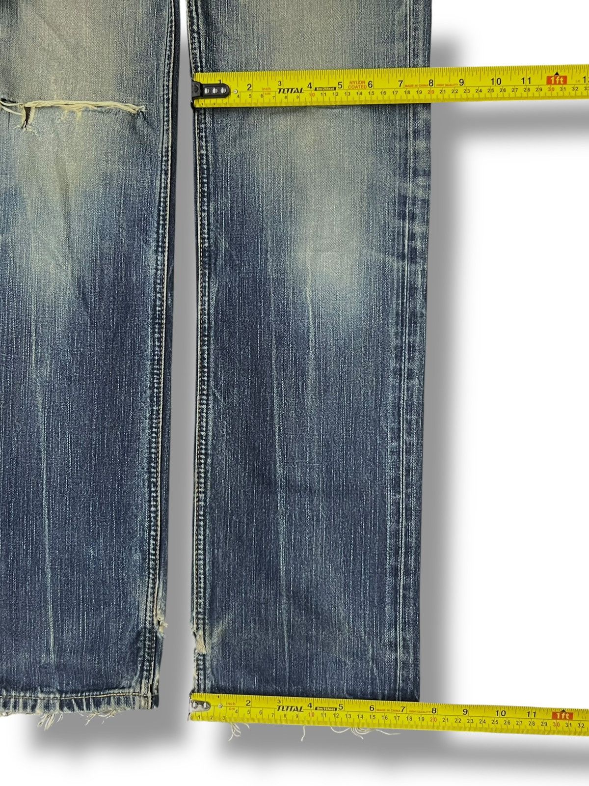 Wrangler Vintage Y2K Wrangler - Faded Mud Wash, Distressed Denim Size US 29 - 17 Thumbnail