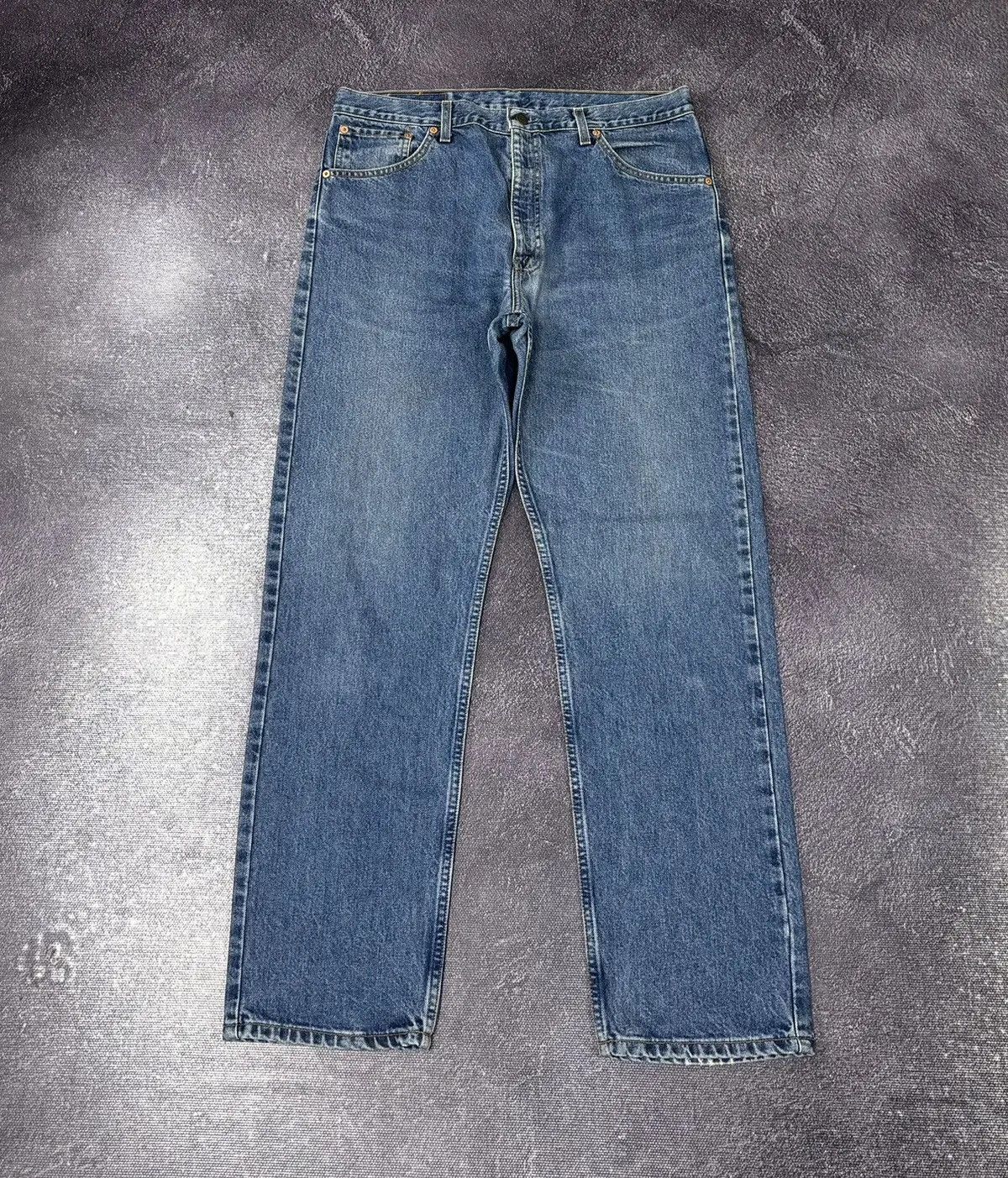 Levi's × Vintage Vintage 90s Levi's 521 American Blue Denim Baggy Jeans Size US 38 / EU 54 - 2 Thumbnail