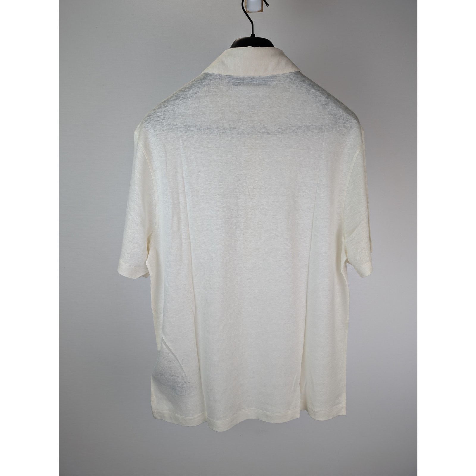Palm Angels o1rshd1 Classic Logo Linen Polo Shirt in Off-White Size US XL / EU 56 / 4 - 10 Thumbnail