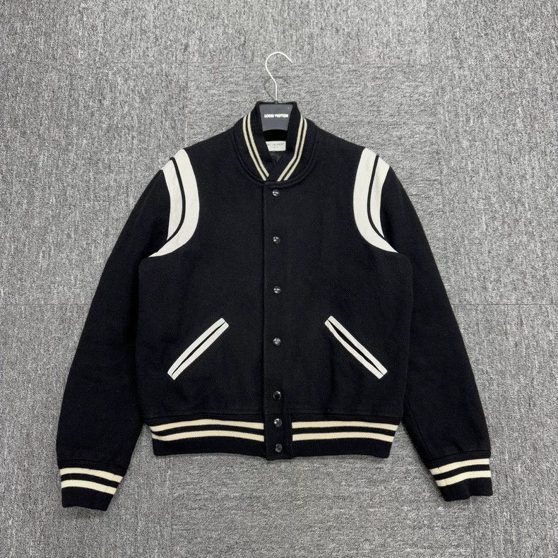 Saint Laurent Paris Saint Laurent Paris Black and White Baseball Jacket-2506 Size US L / EU 52-54 / 3 - 1 Thumbnail