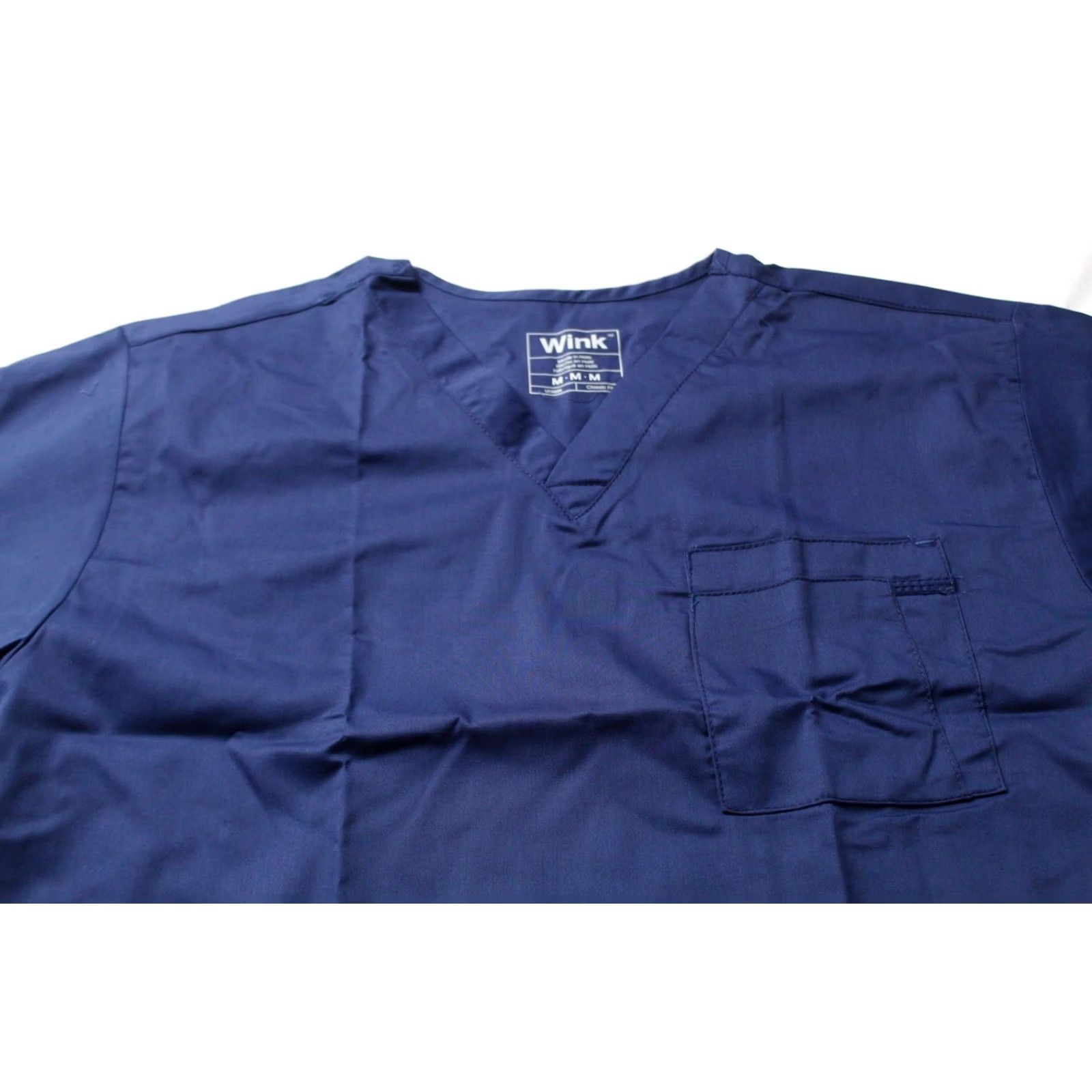 Vintage Wink Scrub Top Unisex Short Sleeve V-Neck 1-Pocket Navy Medium NWT Size US M / EU 48-50 / 2 - 2 Thumbnail