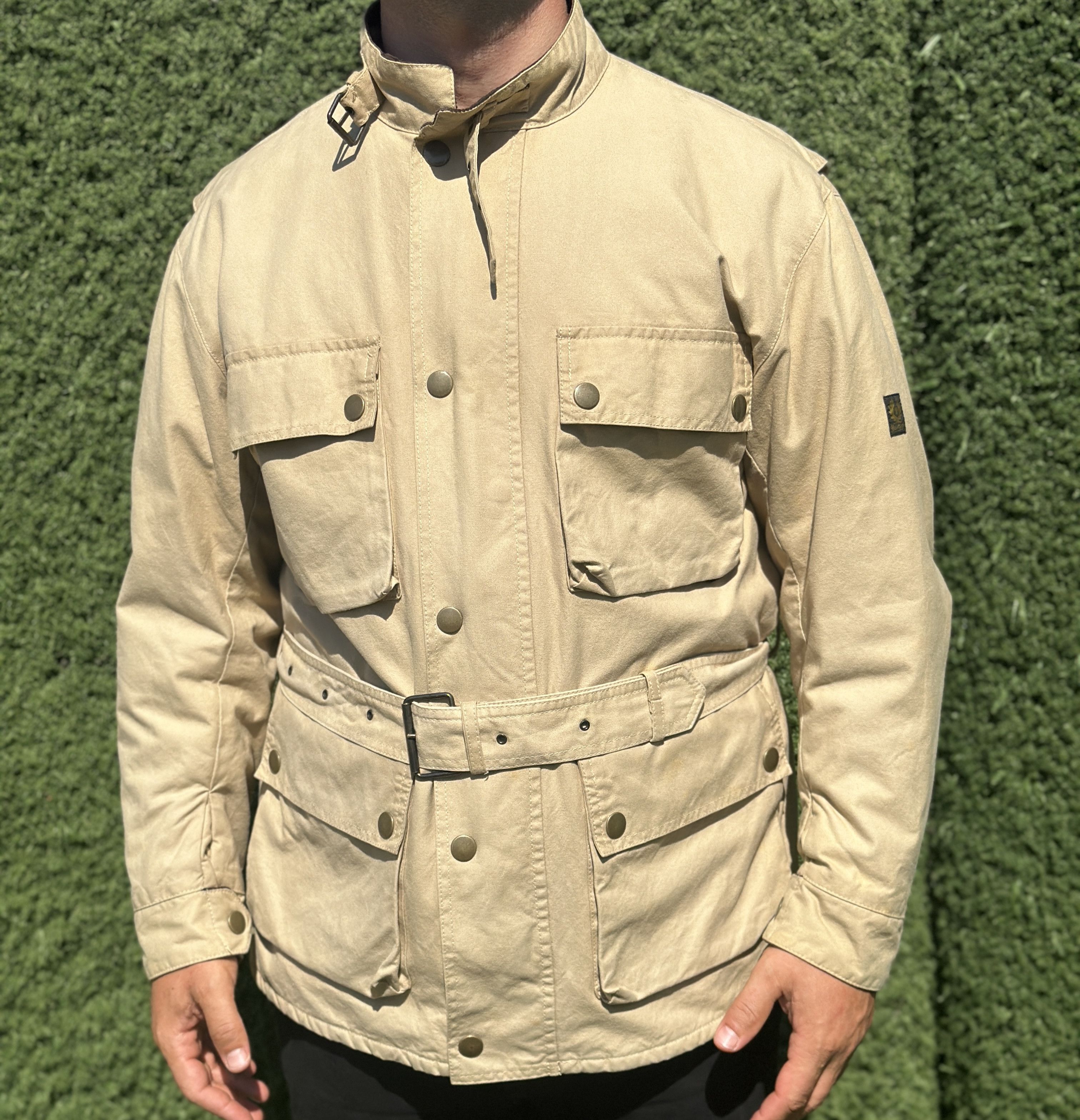Belstaff Belstaff Wax Rider Motorcycle Motorcycle Bike Beige Size L Size US L / EU 52-54 / 3 - 13 Thumbnail