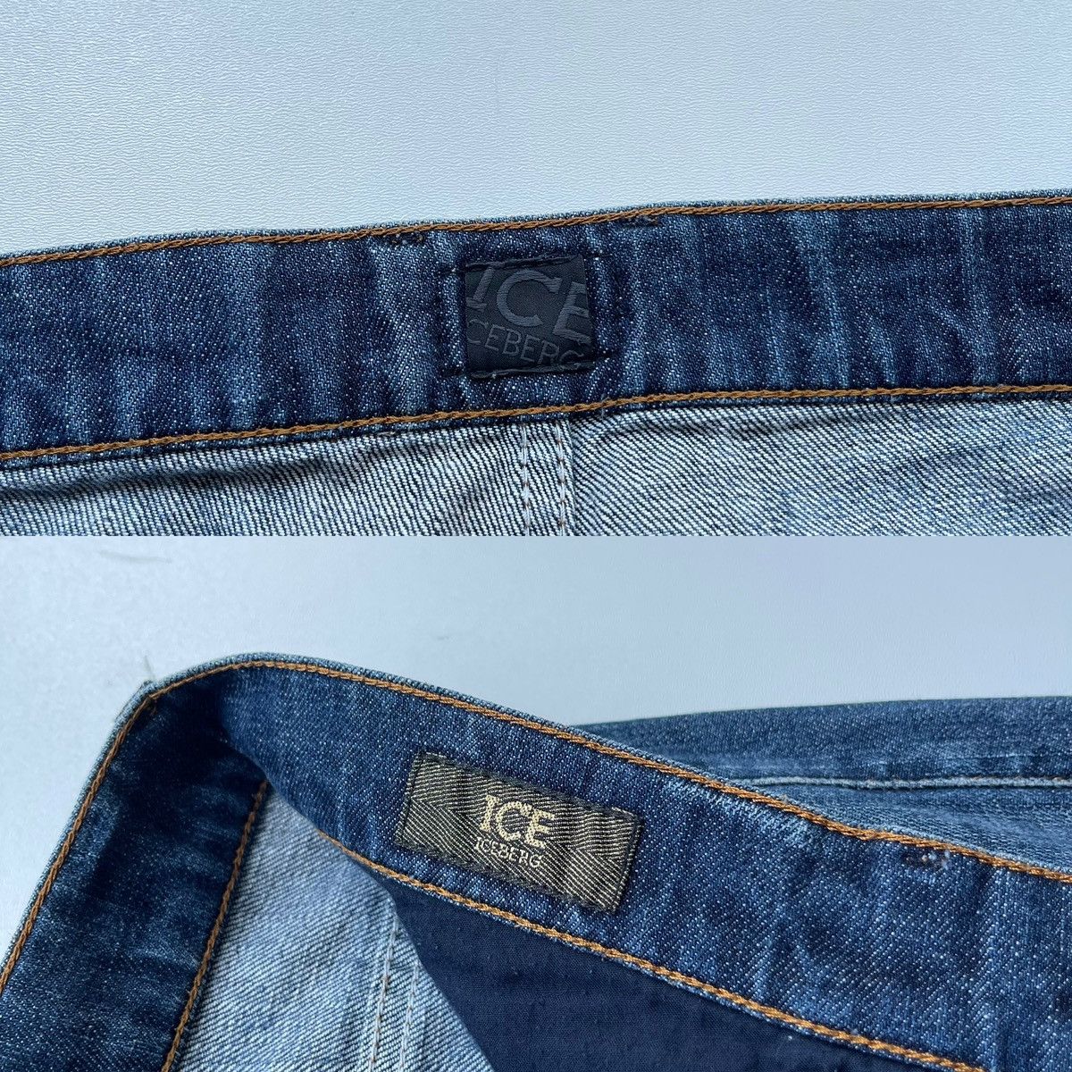 Iceberg Iceberg Ice Distressed Cotton Denim Vintage Jeans Washed Size US 33 - 10 Thumbnail