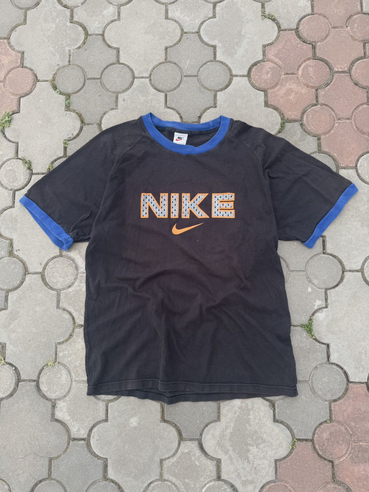 Nike × Vintage Vintage Nike Big Logo Swoosh Oversized Tee Y2K USA Size US M / EU 48-50 / 2 - 1 Thumbnail
