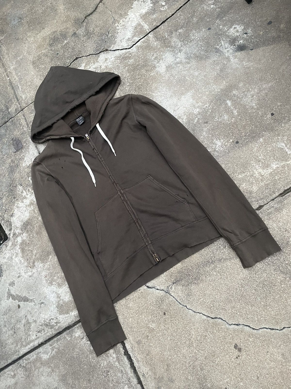 Number (N)ine SS05 “Nightcrawler” Distressed Zip Hoodie Size US M / EU 48-50 / 2 - 2 Thumbnail