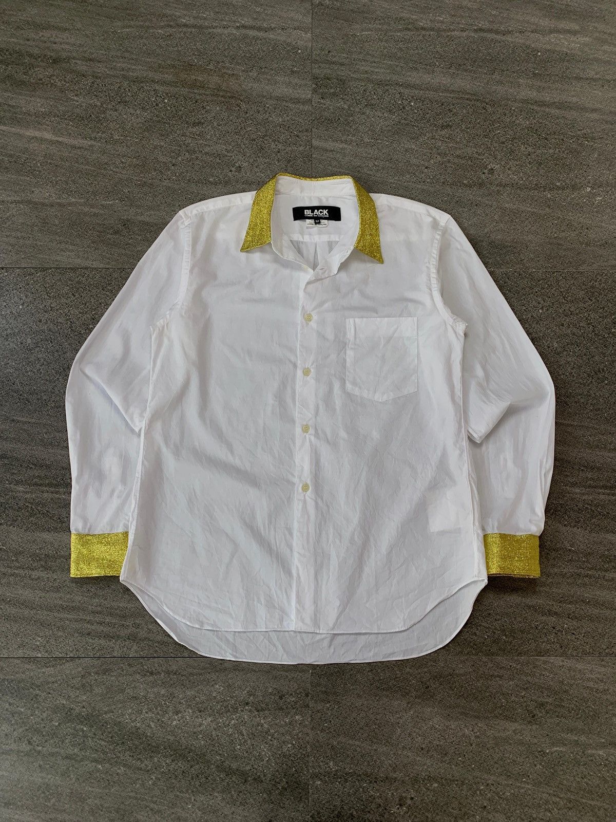 Comme des Garcons Black FREE TAX! Gold Glitter Shirt - Medium Size US M / EU 48-50 / 2 - 2 Thumbnail